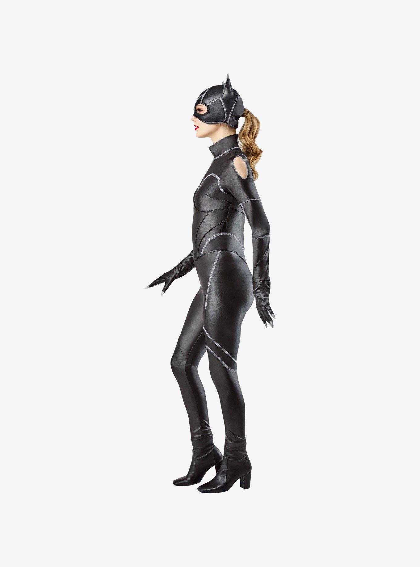 DC Comics Catwoman Adult Costume with Mask, BLACK, alternate