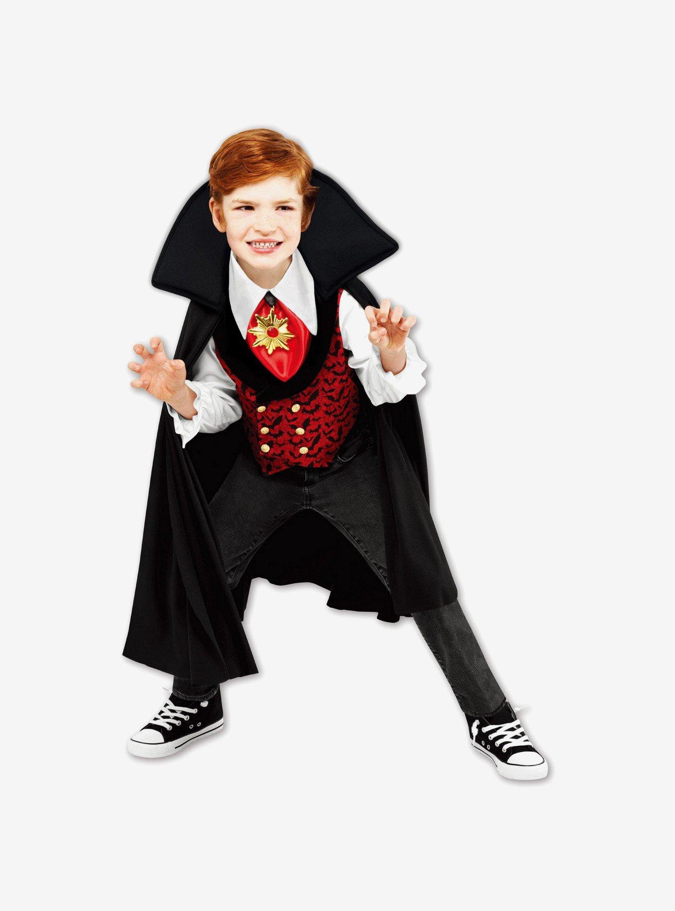 Vintage Vampire Youth Costume, BLACK, alternate