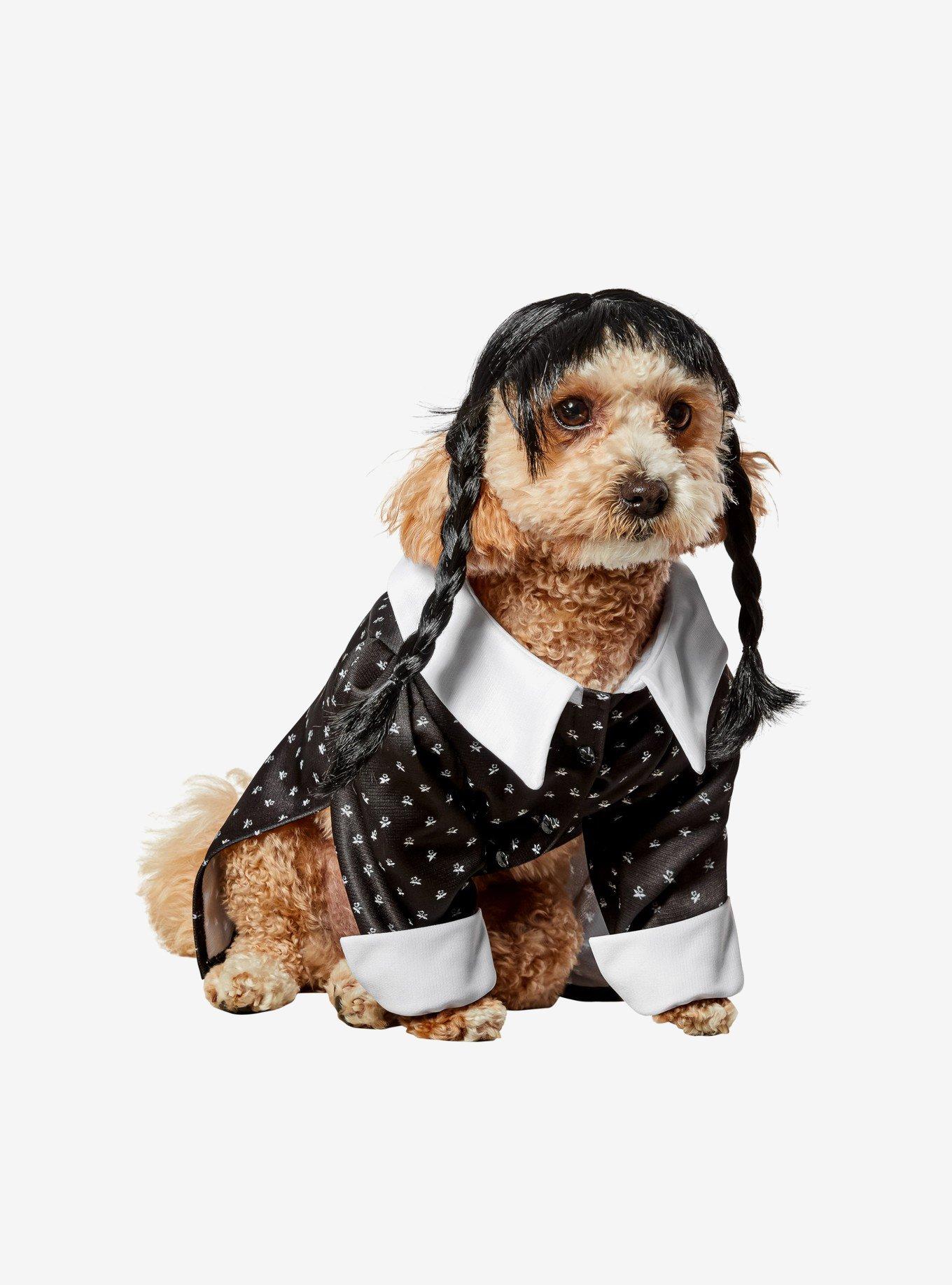 Wednesday Addams Pet Costume, BLACK, alternate