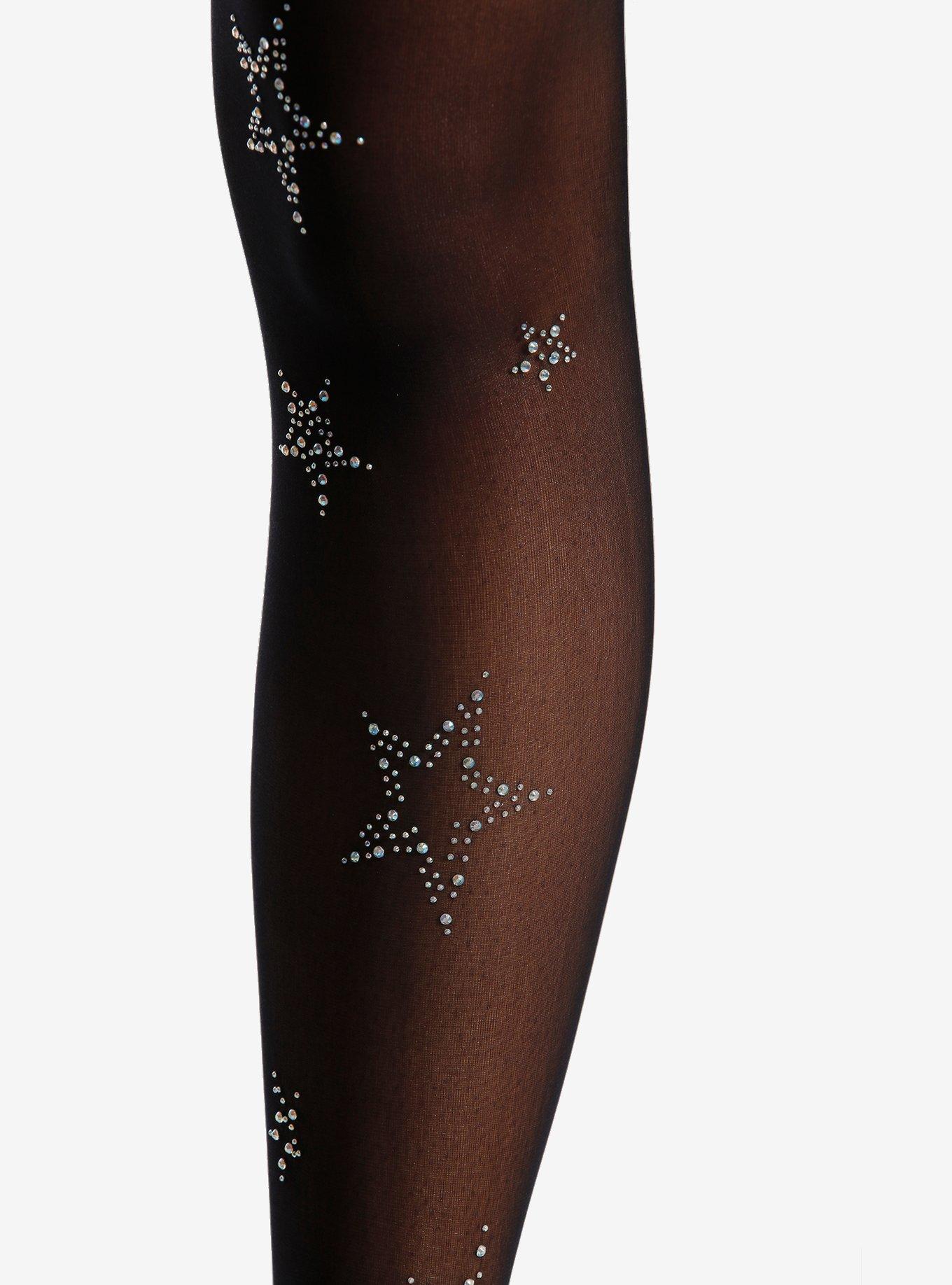 Rhinestone Star Tights