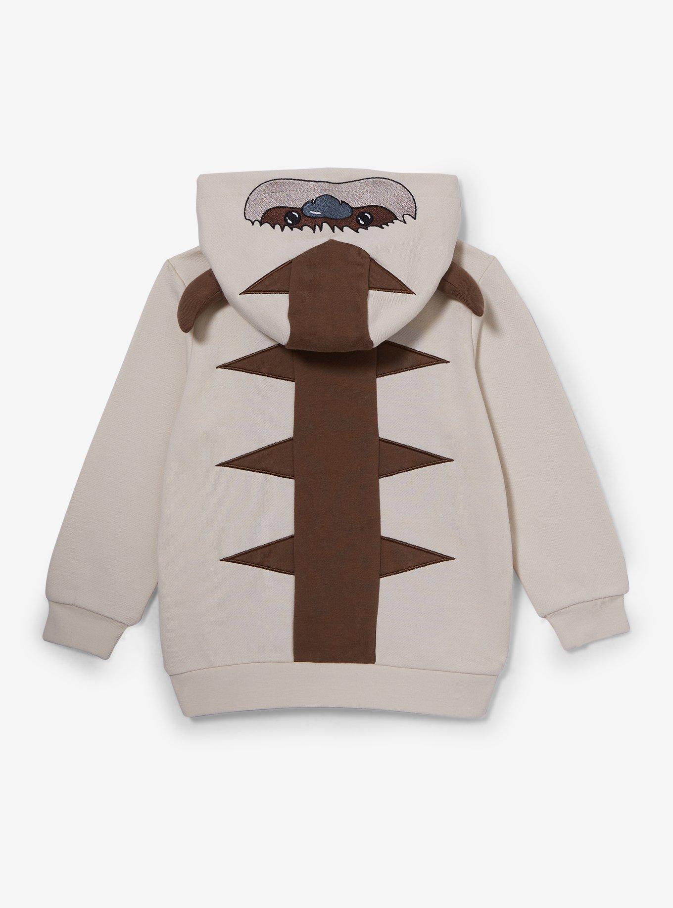 Avatar: The Last Airbender Appa Toddler Zippered Hoodie, BROWN, alternate