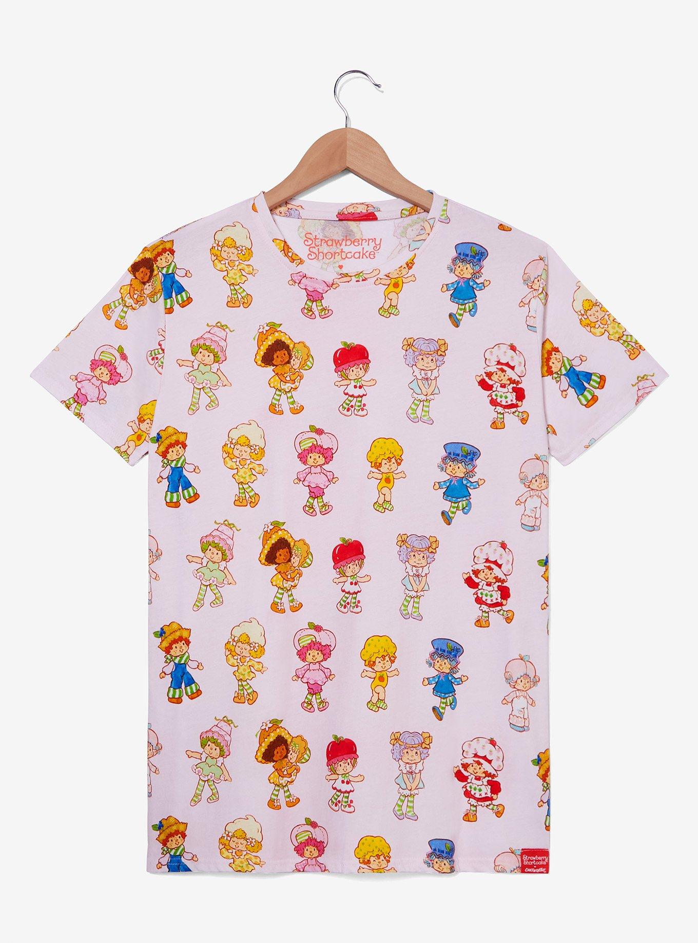 Cakeworthy Strawberry Shortcake Vintage Allover Print T-Shirt, , alternate