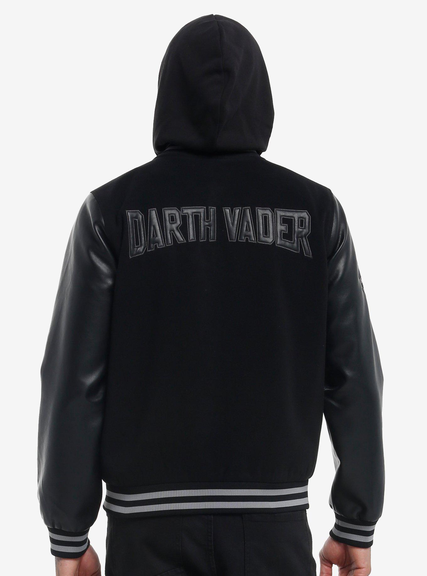 Our Universe Star Wars Darth Vader Hooded Varsity Jacket, BLACK, alternate