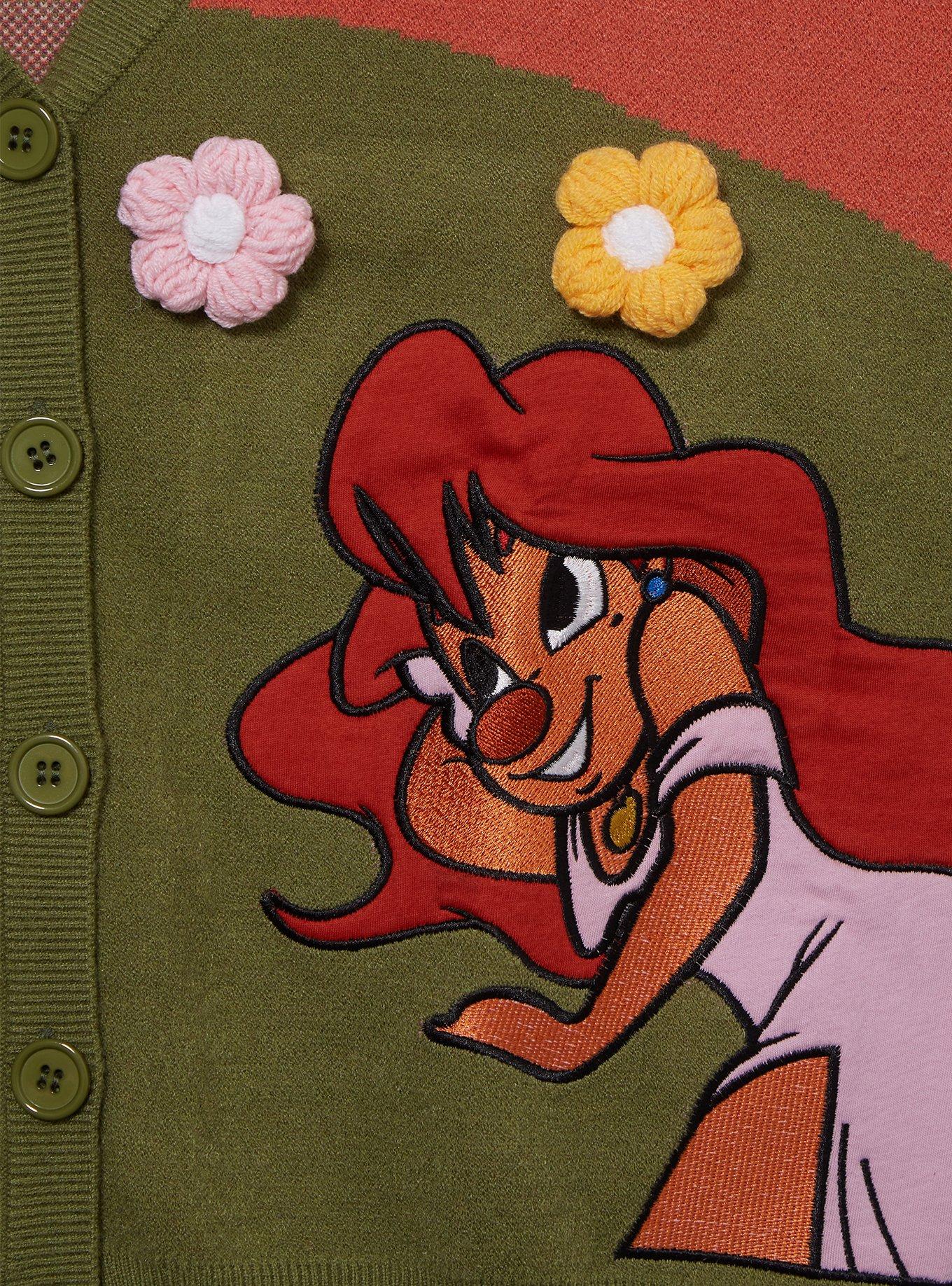 Her Universe Disney A Goofy Movie Max & Roxanne Flower Field Women's Cardigan - BoxLunch Exclusive, MULTI, alternate