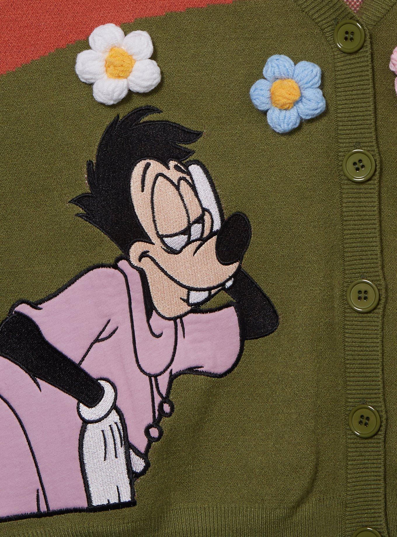 Her Universe Disney A Goofy Movie Max & Roxanne Flower Field Women's Plus Size Cardigan - BoxLunch Exclusive, MULTI, alternate