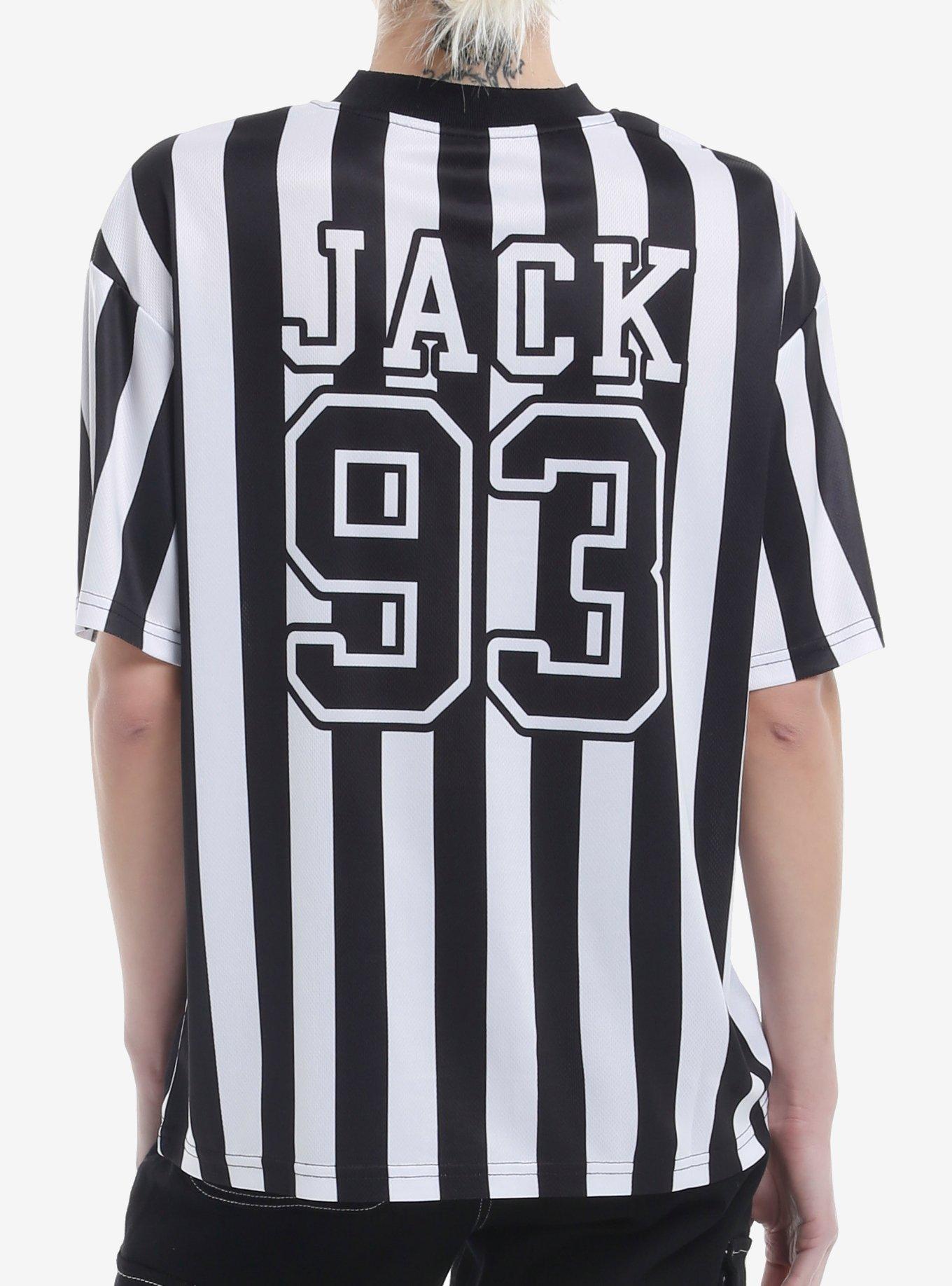 The Nightmare Before Christmas Jack Stripe Girls Soccer Jersey Top, , hi-res