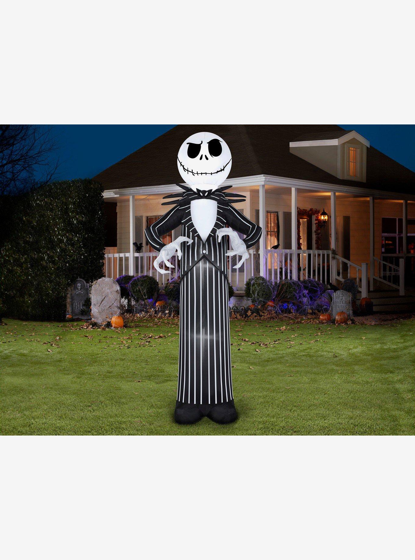 Disney Nightmare Before Christmas Jack Skellington Light-Up Inflatable Decor, , alternate