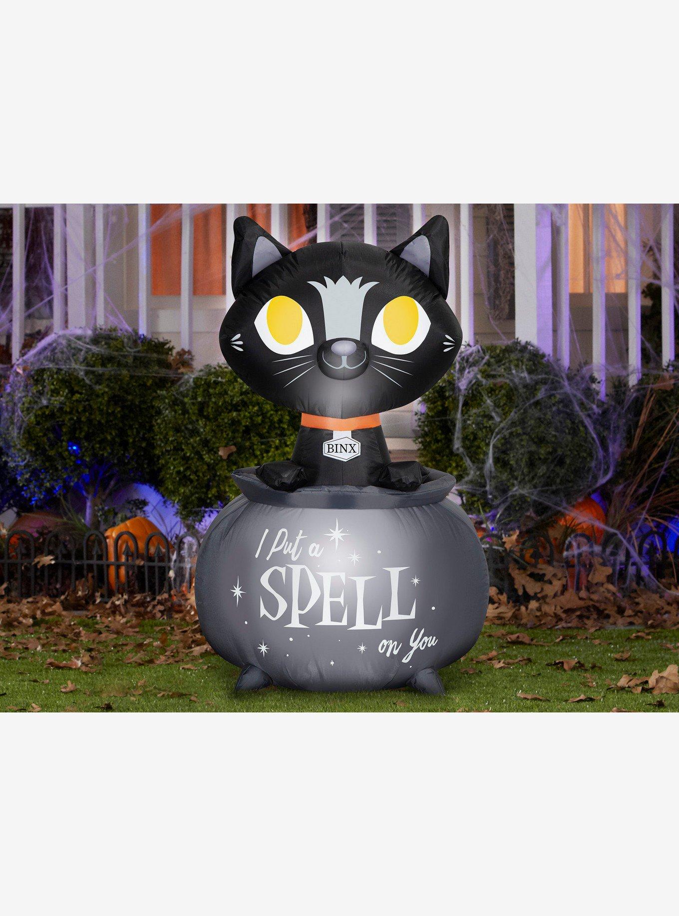 Disney Hocus Pocus Binx in Cauldron Light-Up Inflatable Decor, , hi-res