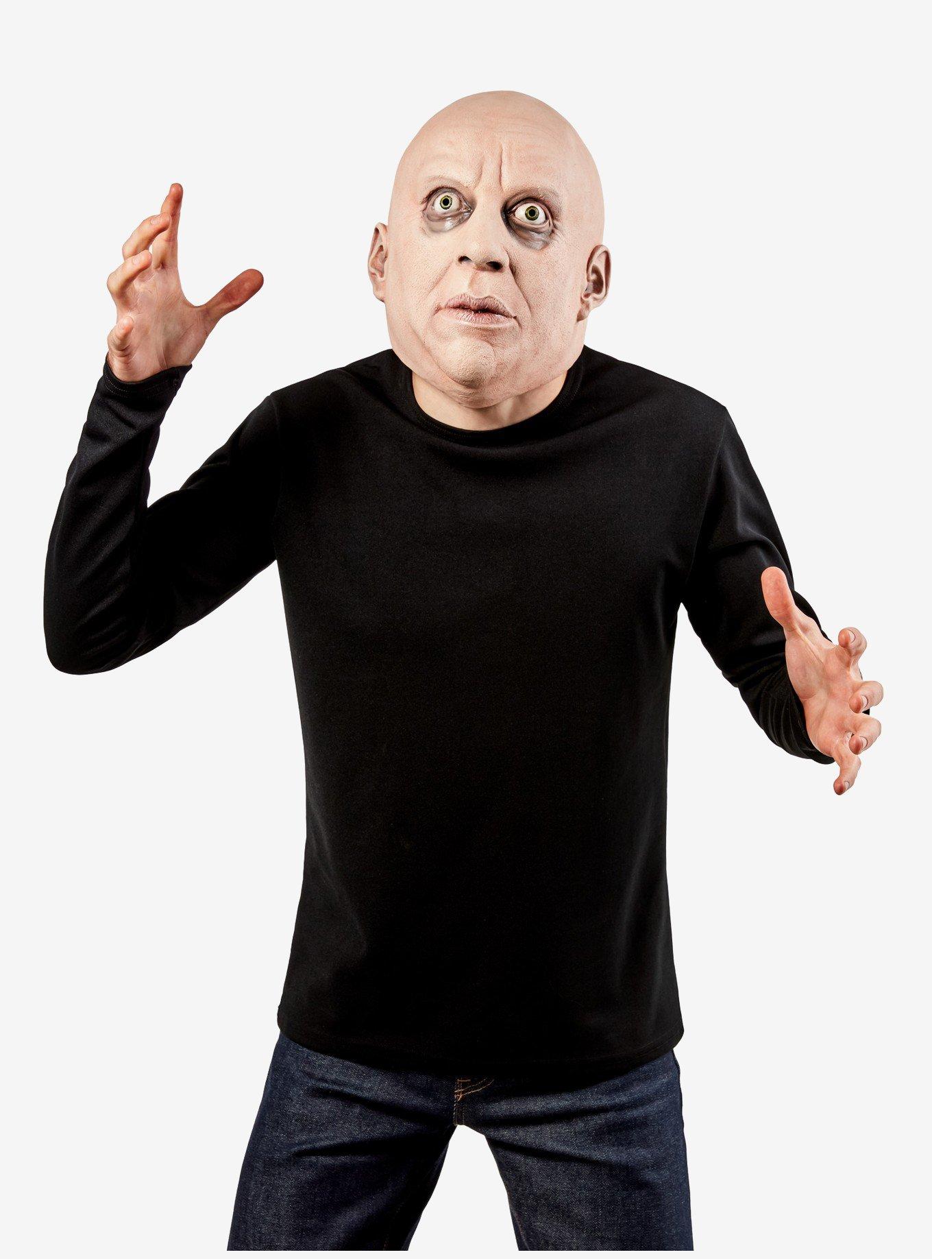 The Addam's Family Uncle Fester Deluxe Overhead Mask, , alternate