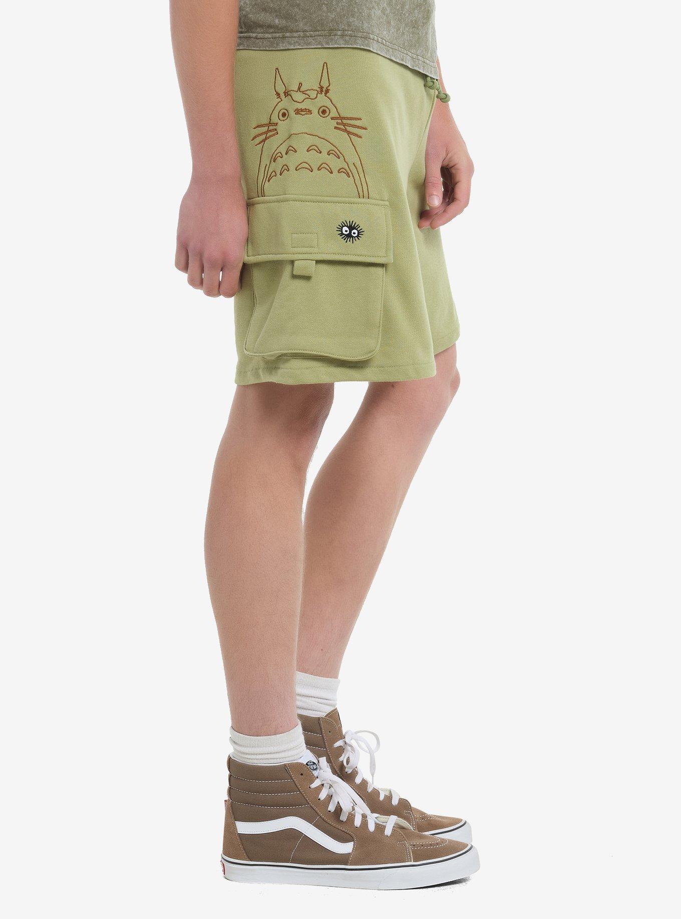 Our Universe Studio Ghibli® My Neighbor Totoro Green Cargo Lounge Shorts, SAGE GREEN, alternate