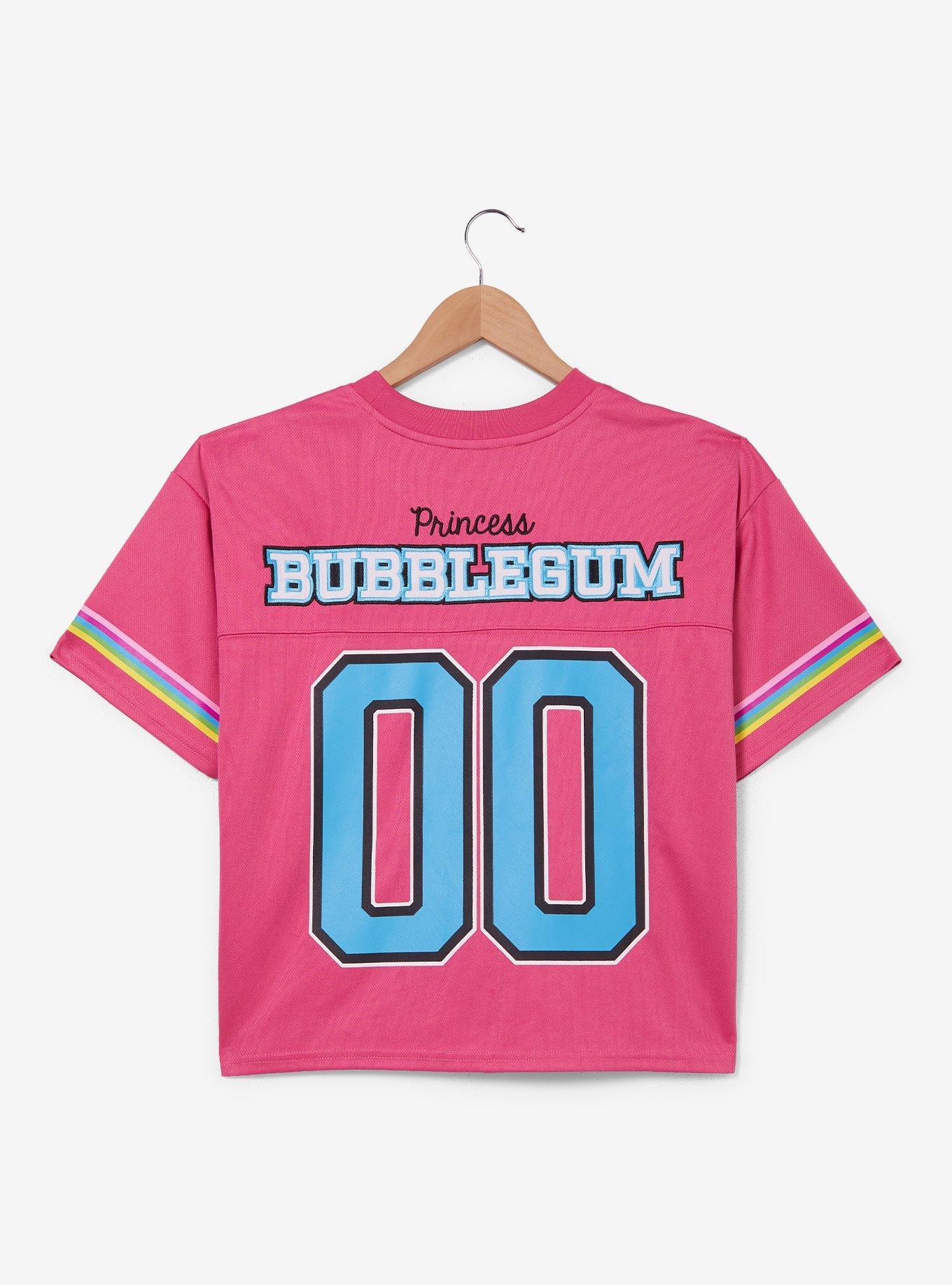 Adventure Time Princess Bubblegum Women's Cropped Football Jersey - BoxLunch Exclusive, PINK, alternate