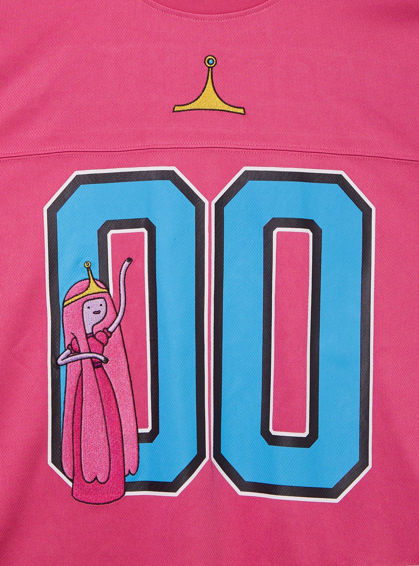 Adventure Time Princess Bubblegum Women's Cropped Football Jersey - BoxLunch Exclusive, PINK, alternate