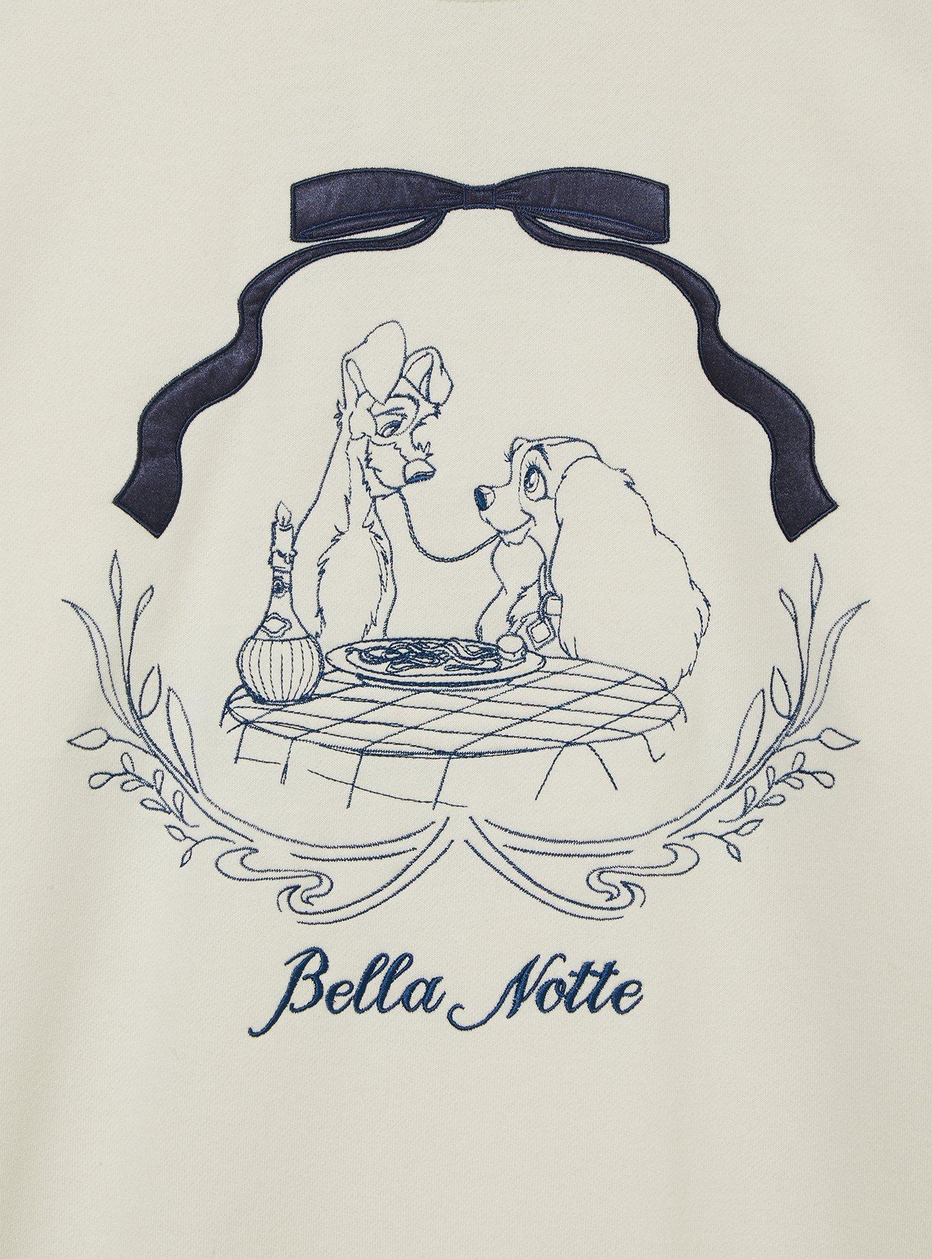 Our Universe Disney Lady and the Tramp Bella Notte Bow Crewneck — BoxLunch Exclusive, , hi-res