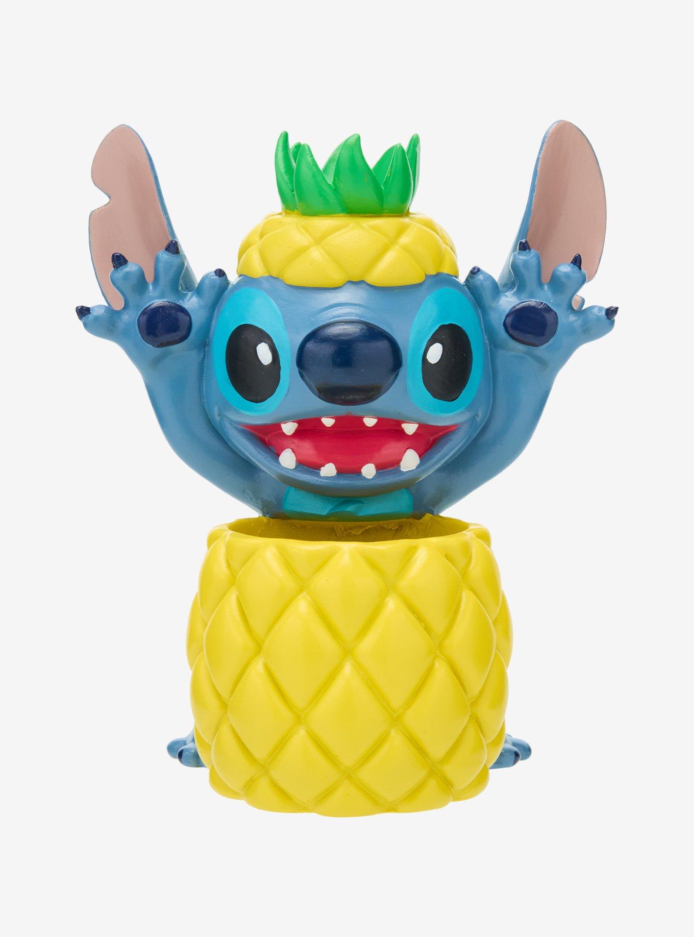 Disney Lilo & Stitch Pineapple Jar & Cosmetic Brush Set &mdash; BoxLunch Exclusive, , hi-res