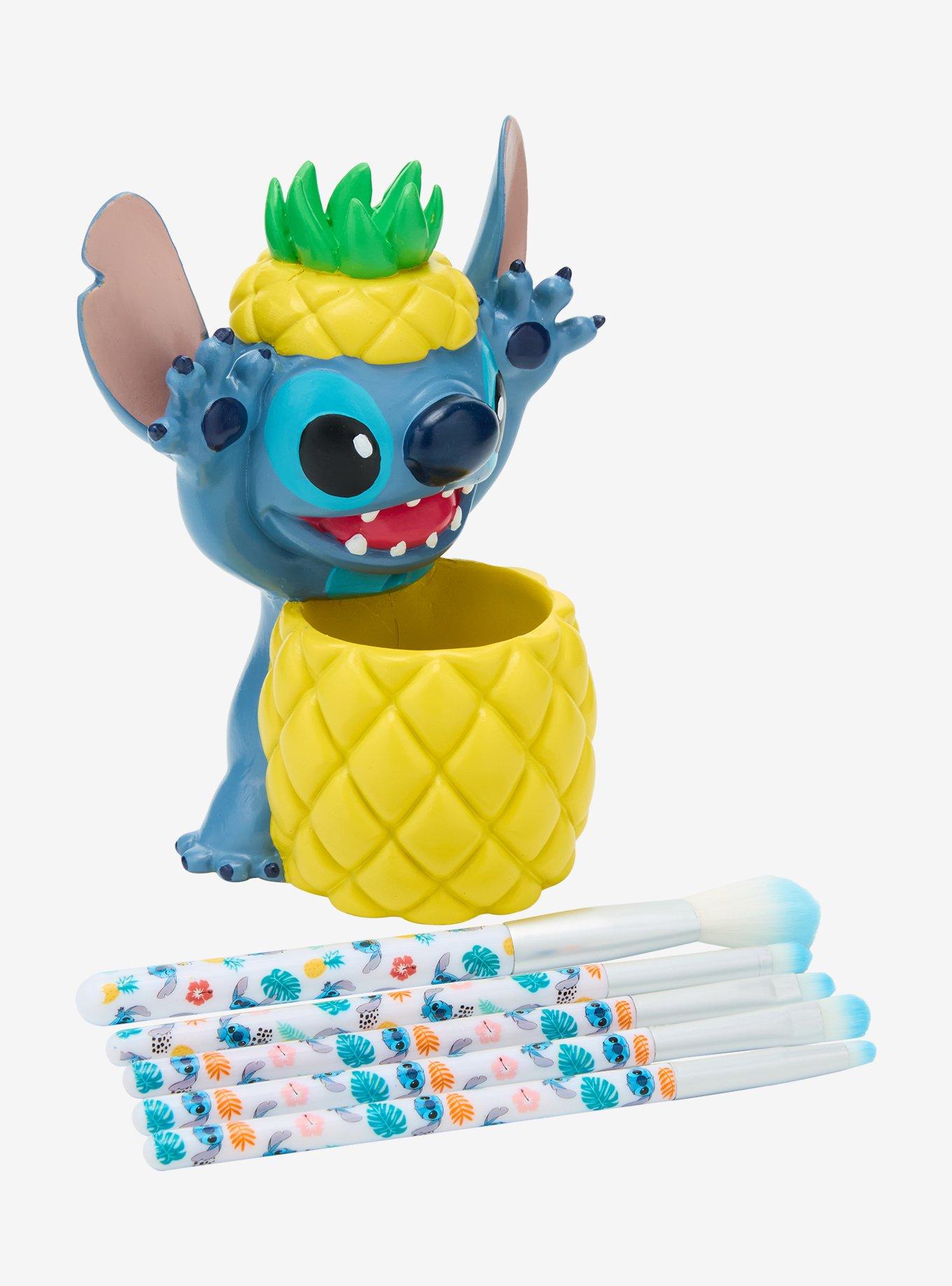 Disney Lilo & Stitch Pineapple Jar & Cosmetic Brush Set &mdash; BoxLunch Exclusive, , alternate