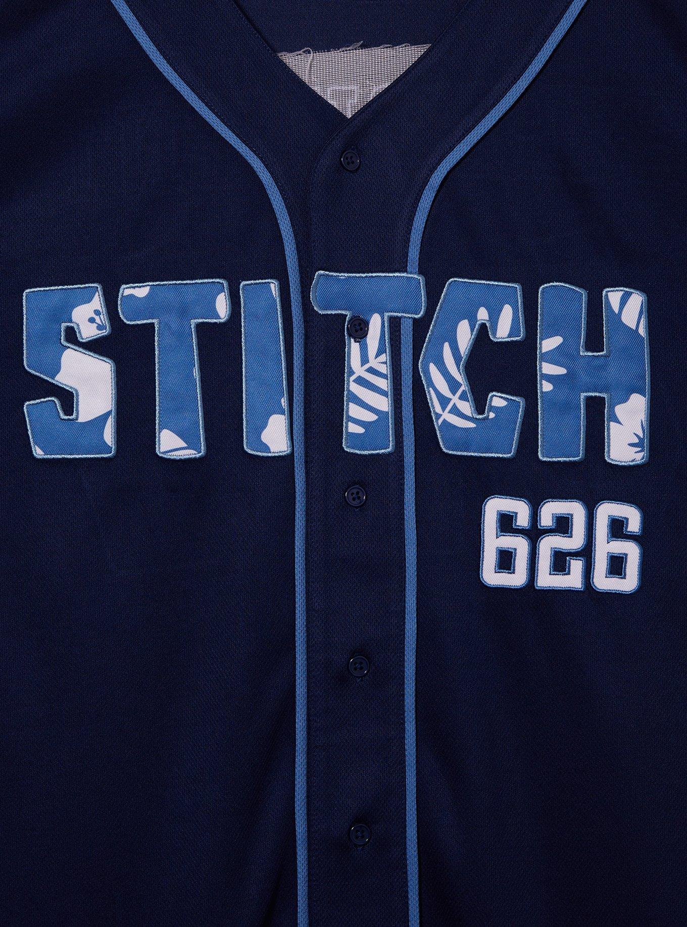 Disney Lilo & Stitch Stitch Baseball Jersey - BoxLunch Exclusive, BLUE, alternate