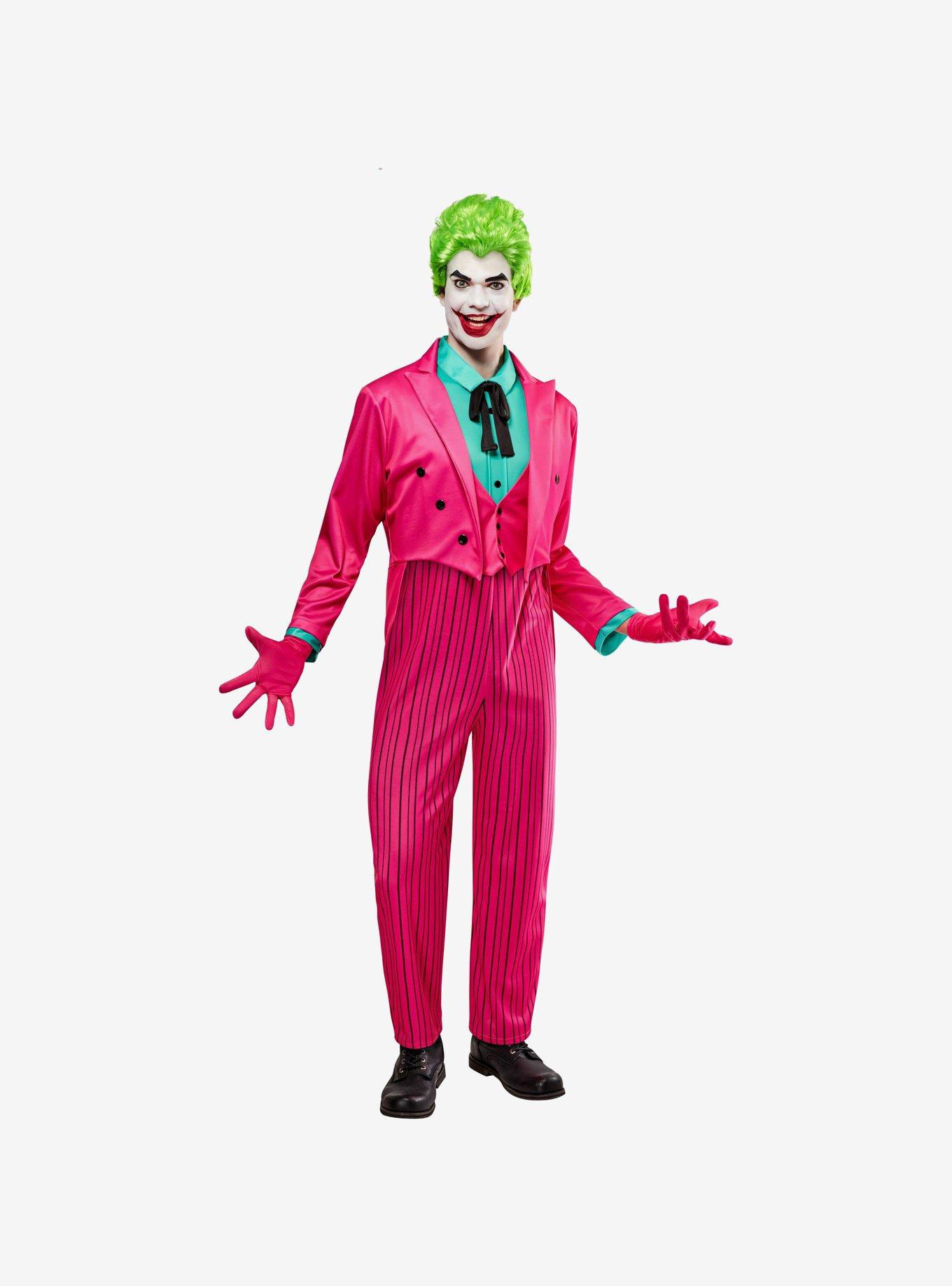 DC Comics The Joker Classic 1966 Deluxe Adult Costume, PINK, alternate