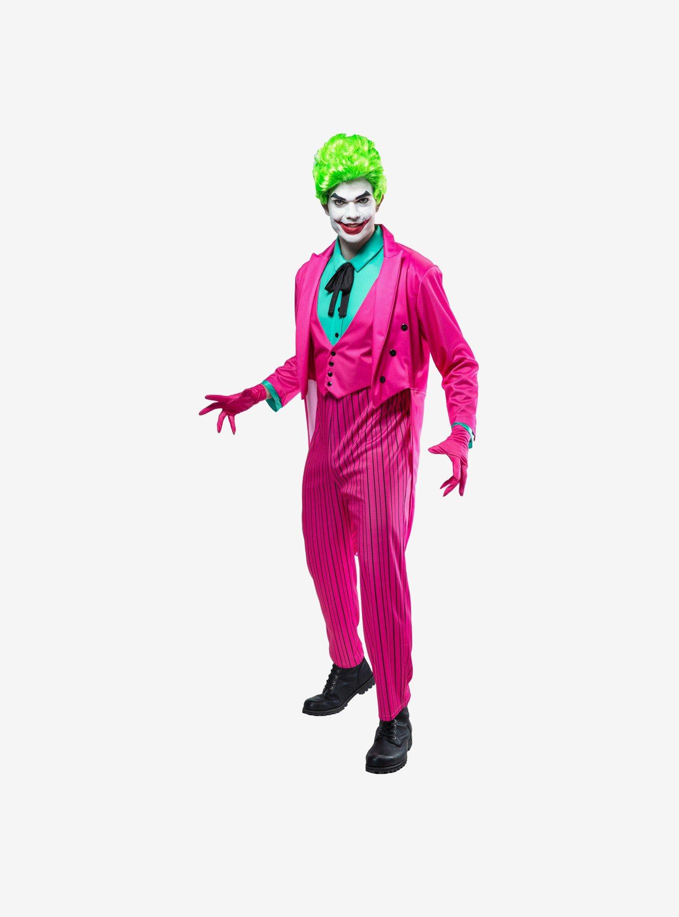 DC Comics The Joker Classic 1966 Deluxe Adult Costume, PINK, alternate