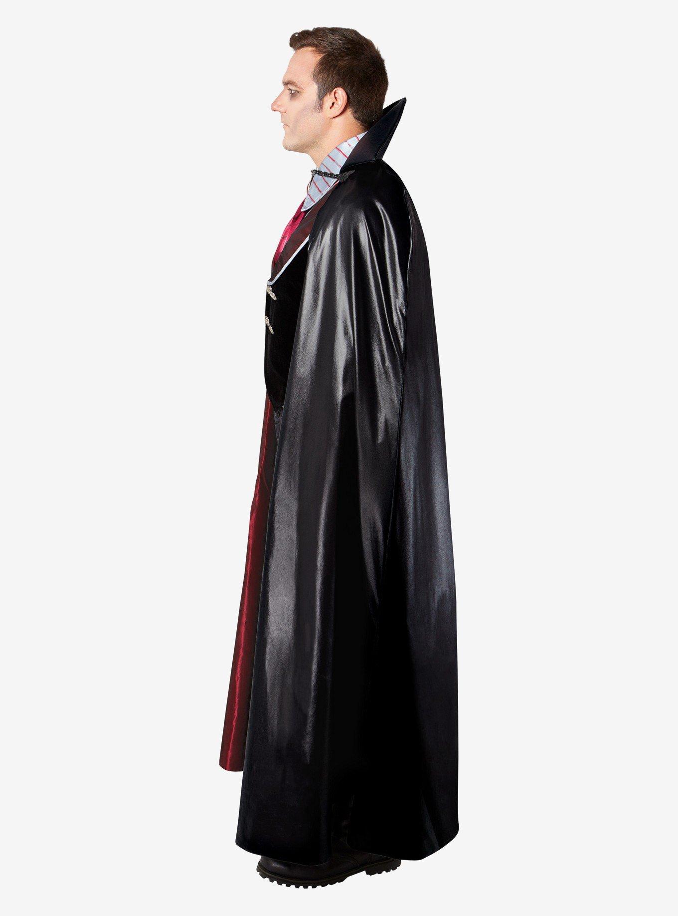 Vintage Vampire Adult Costume, BLACK, alternate