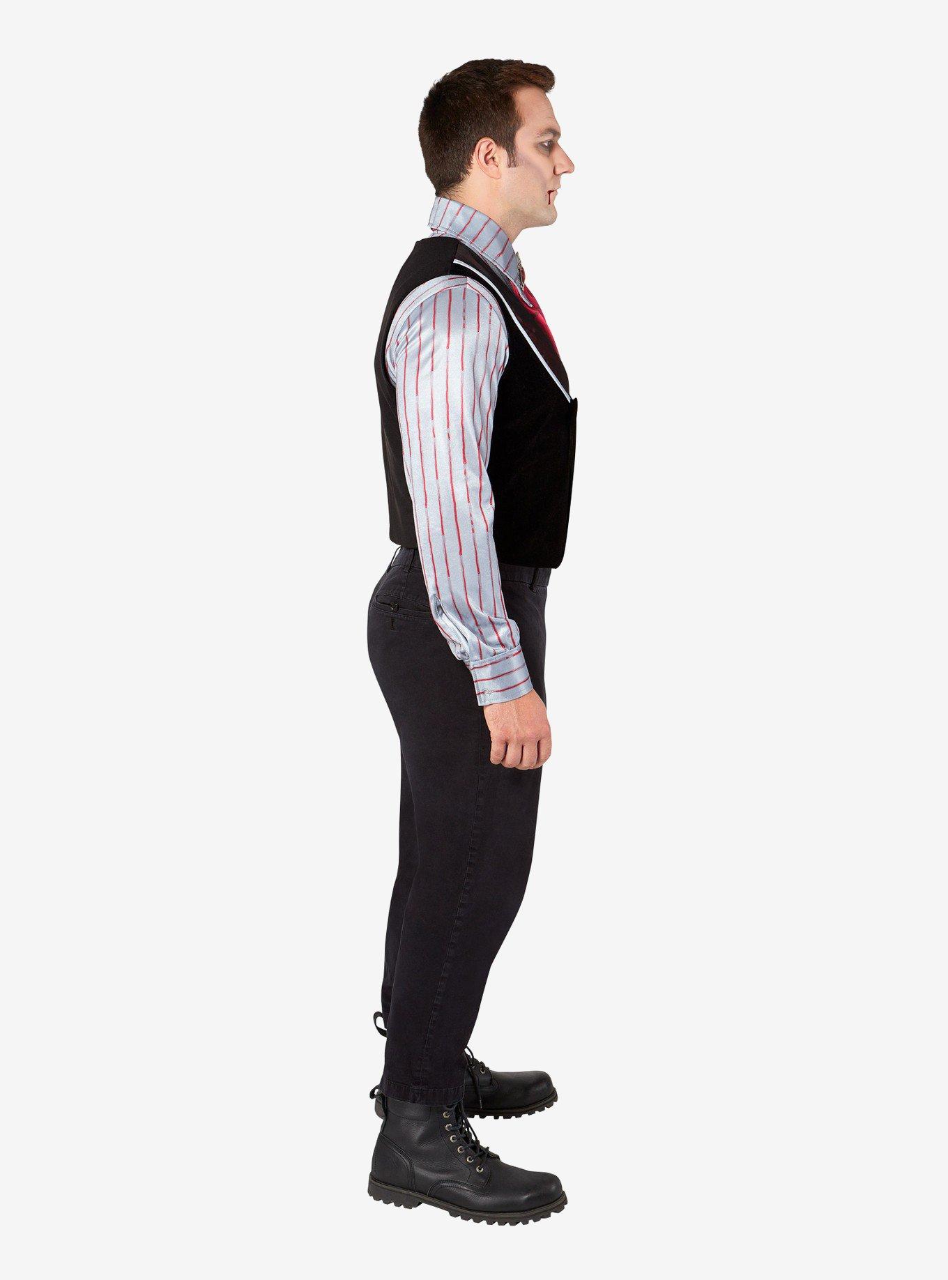 Vintage Vampire Adult Costume, BLACK, alternate
