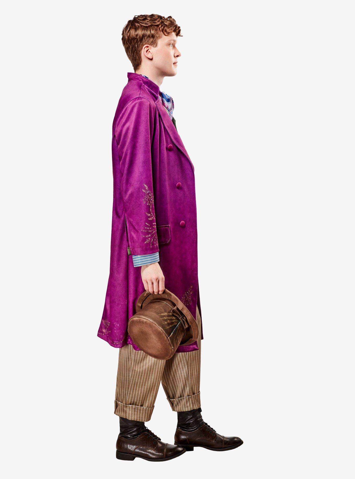 Willy Wonka Adult Deluxe Costume, PURPLE, alternate