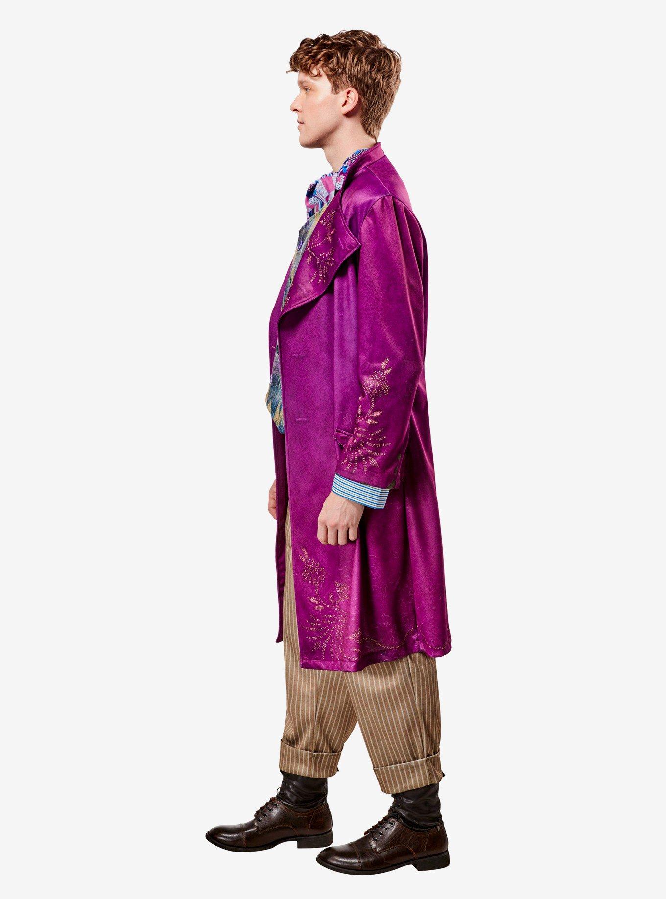 Willy Wonka Adult Deluxe Costume, PURPLE, alternate