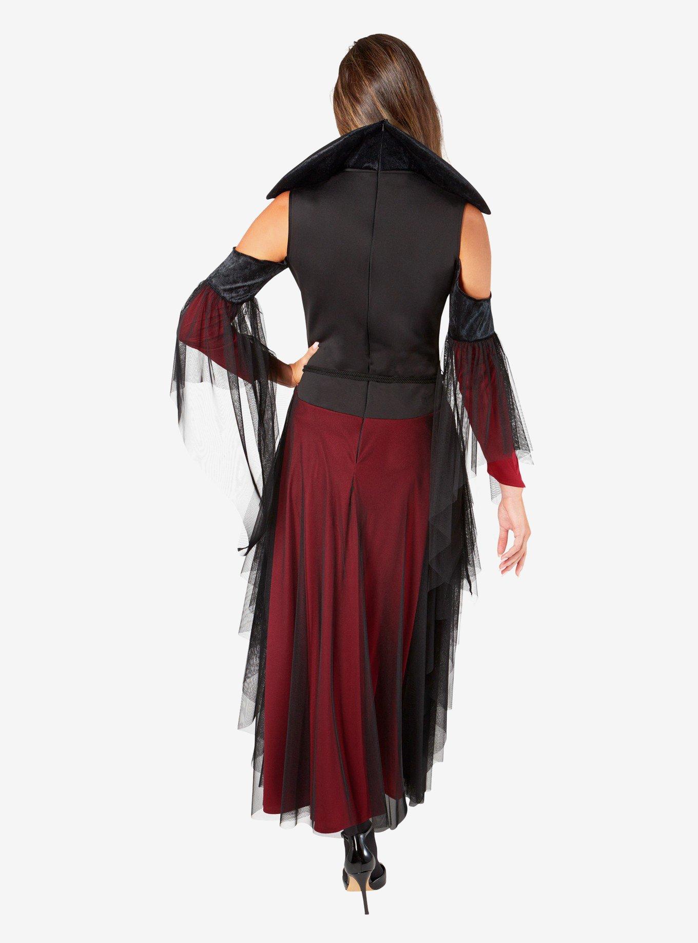 Red Vintage Vampiress Adult Costume, , hi-res