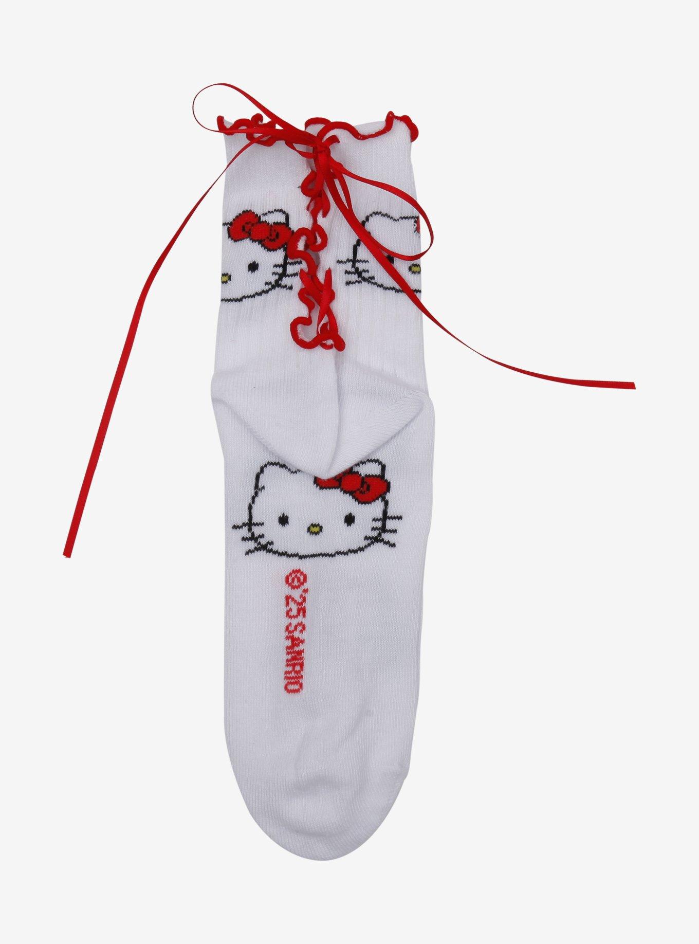 Hello Kitty Red Ribbon Ankle Socks, , alternate