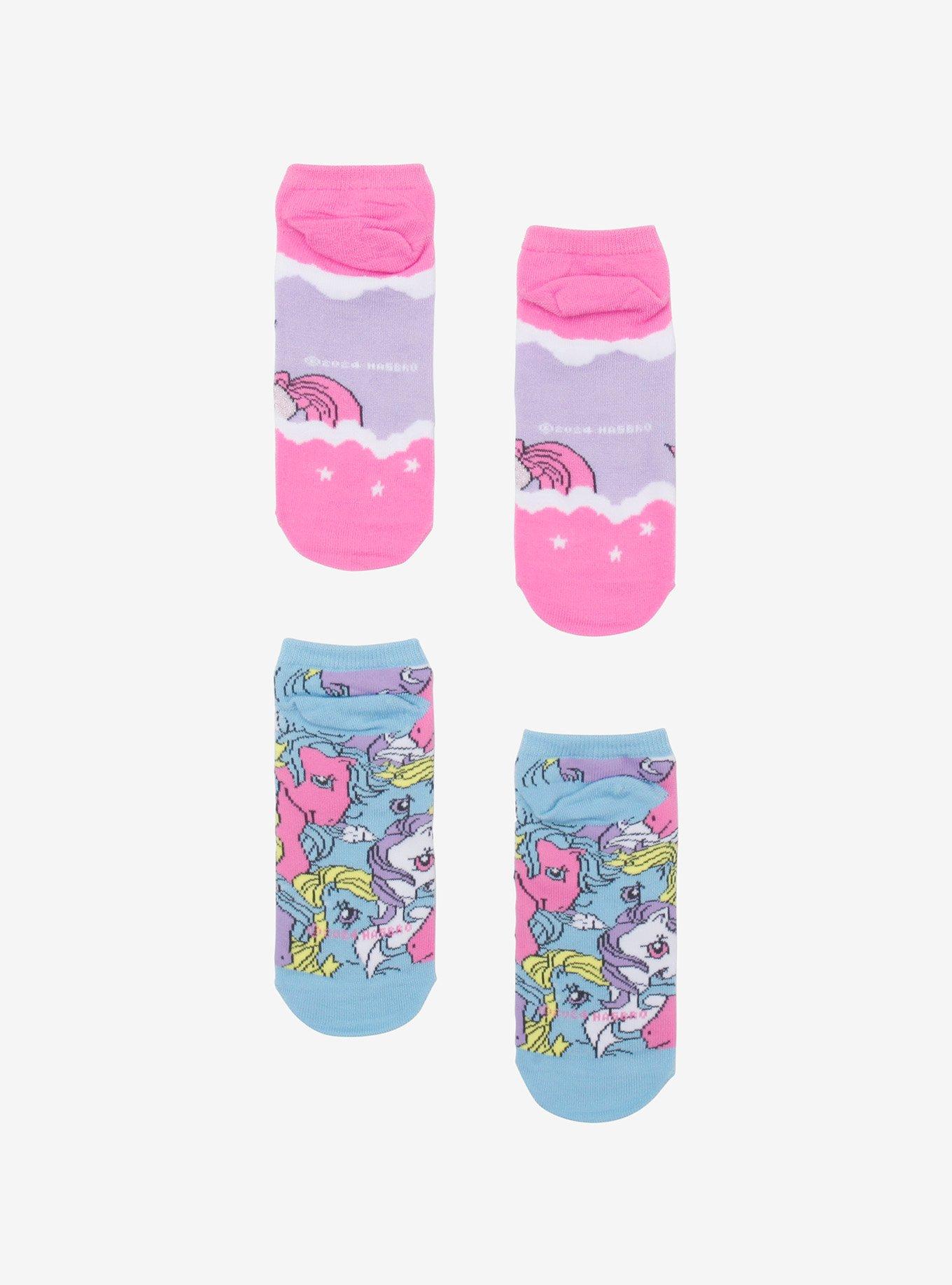 My Little Pony Vintage No-Show Socks 2 Pair, , alternate