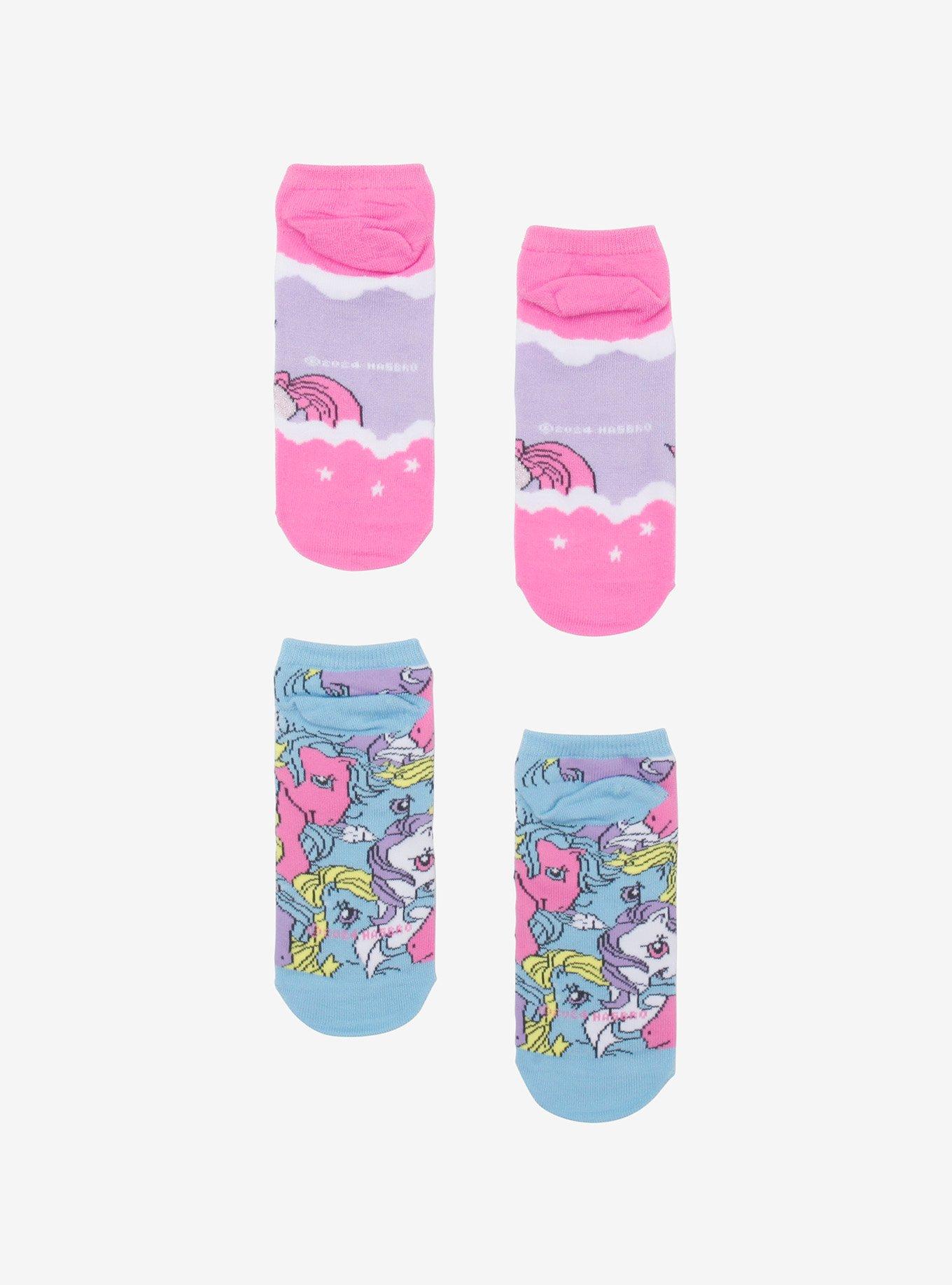 My Little Pony Vintage No-Show Socks 2 Pair, , hi-res