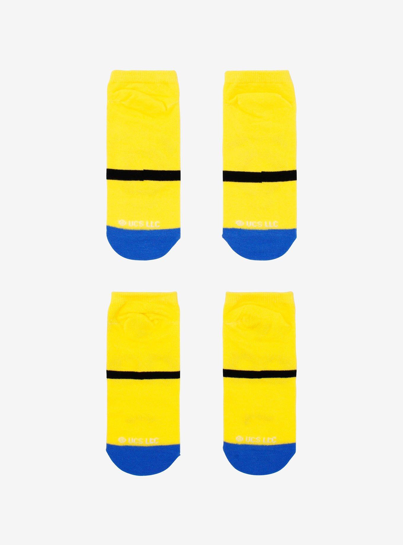 Despicable Me Minions No-Show Socks 2 Pair, , hi-res