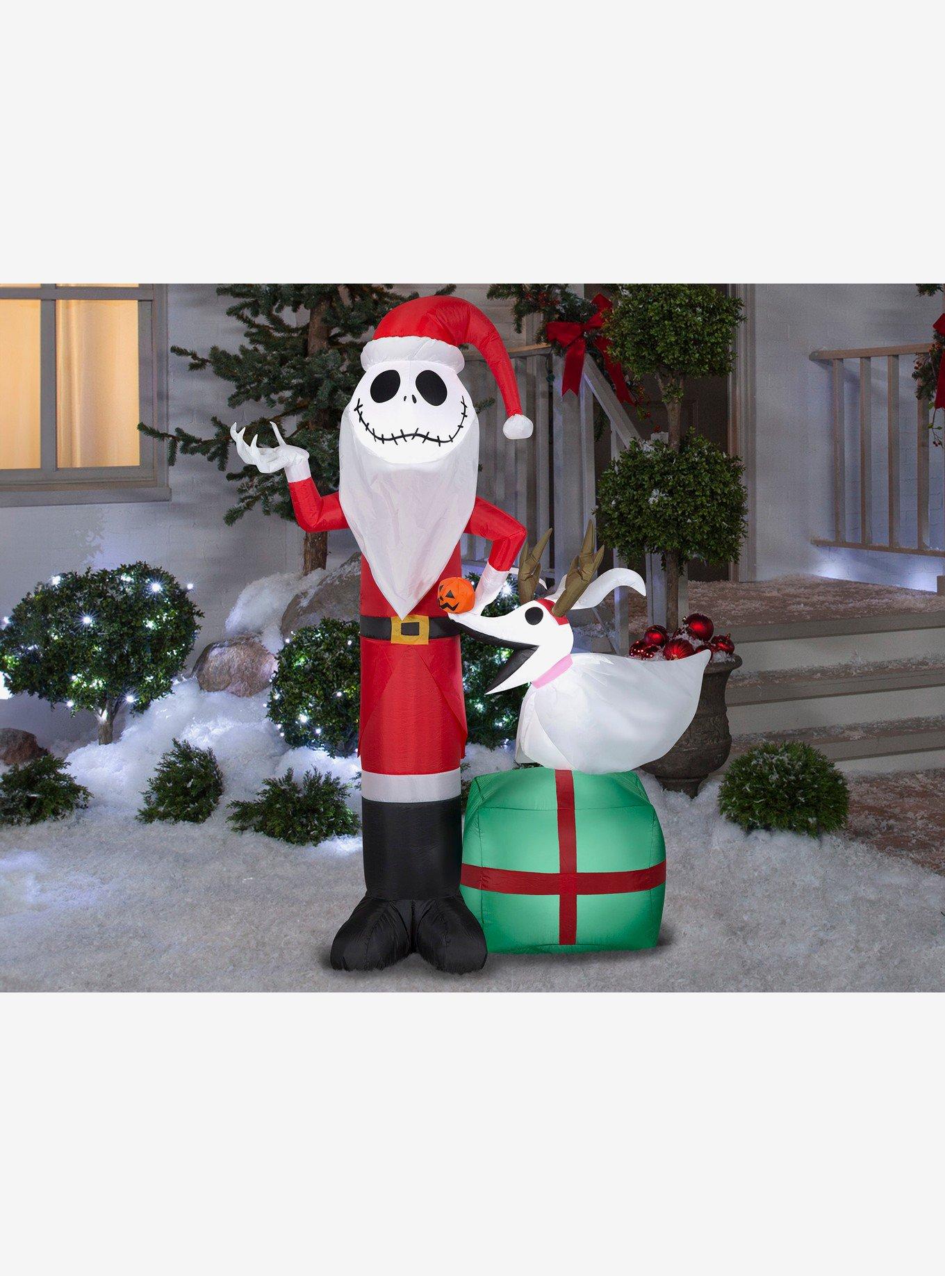 Disney Nightmare Before Christmas Jack and Zero Light-Up Inflatable Decor, , hi-res