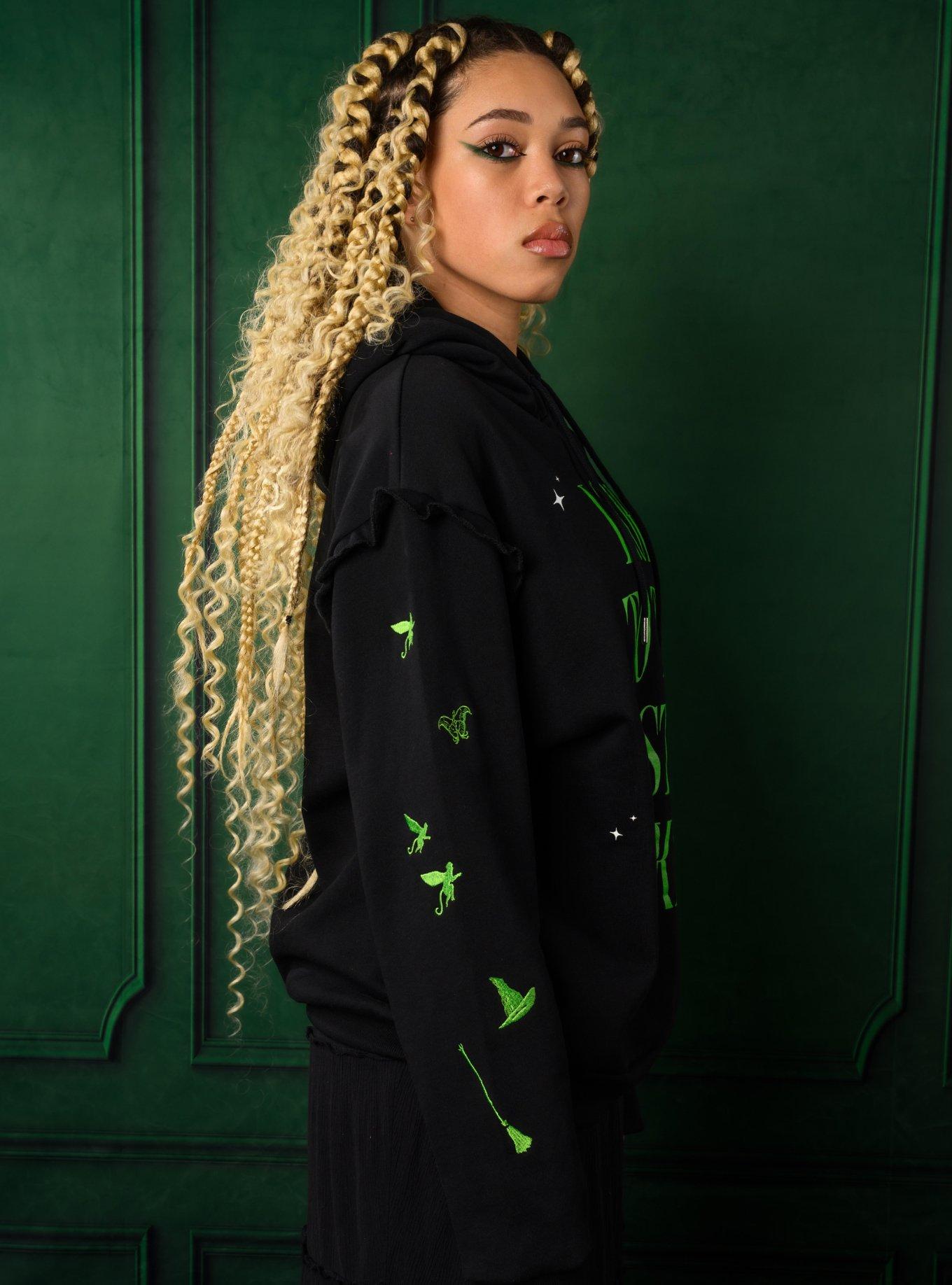 Cakeworthy Wicked Elphaba Western Sky Hoodie, BLACK, alternate
