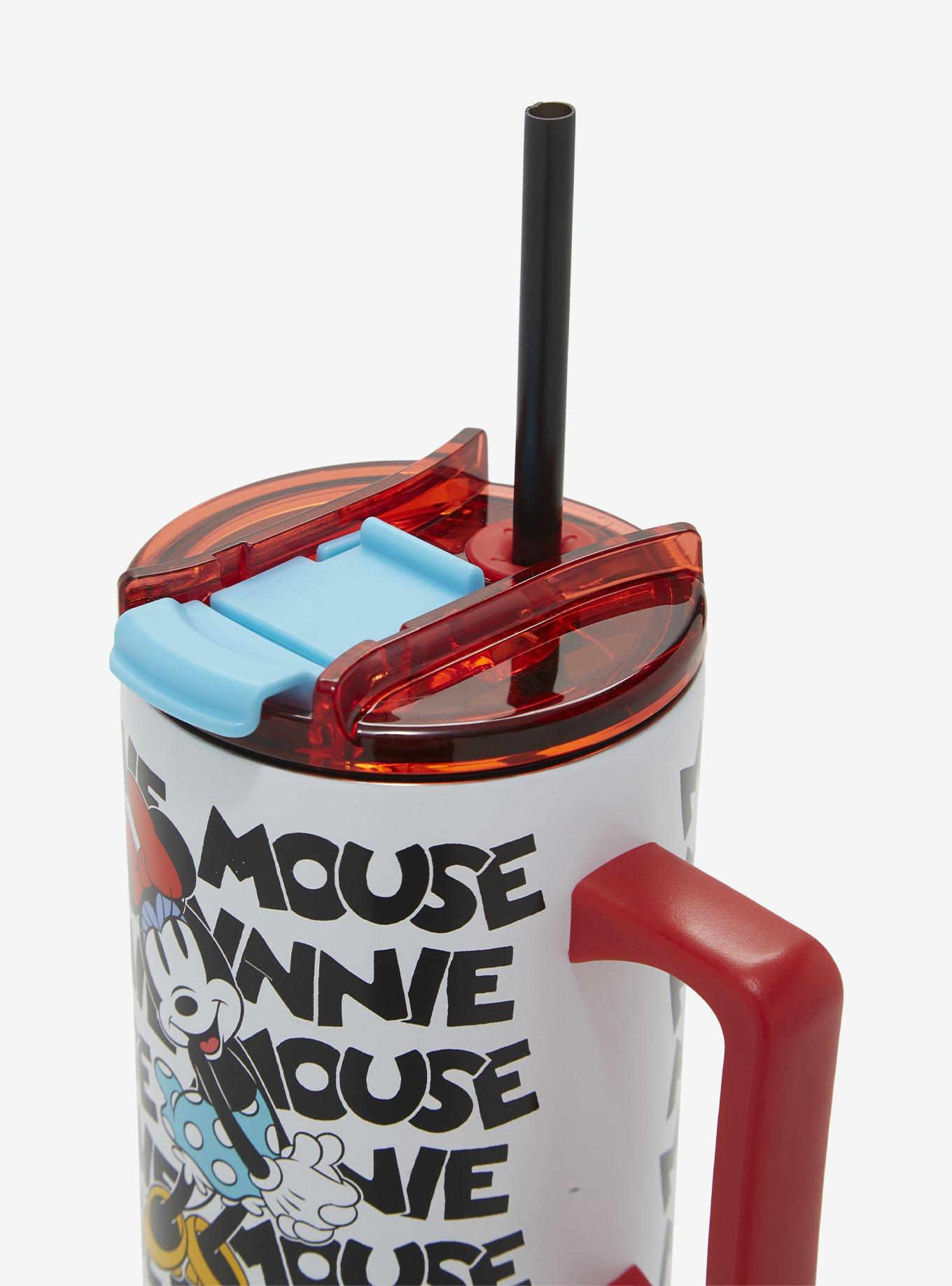 Disney Minnie Mouse Logo Straw Tumbler with Handle, , alternate