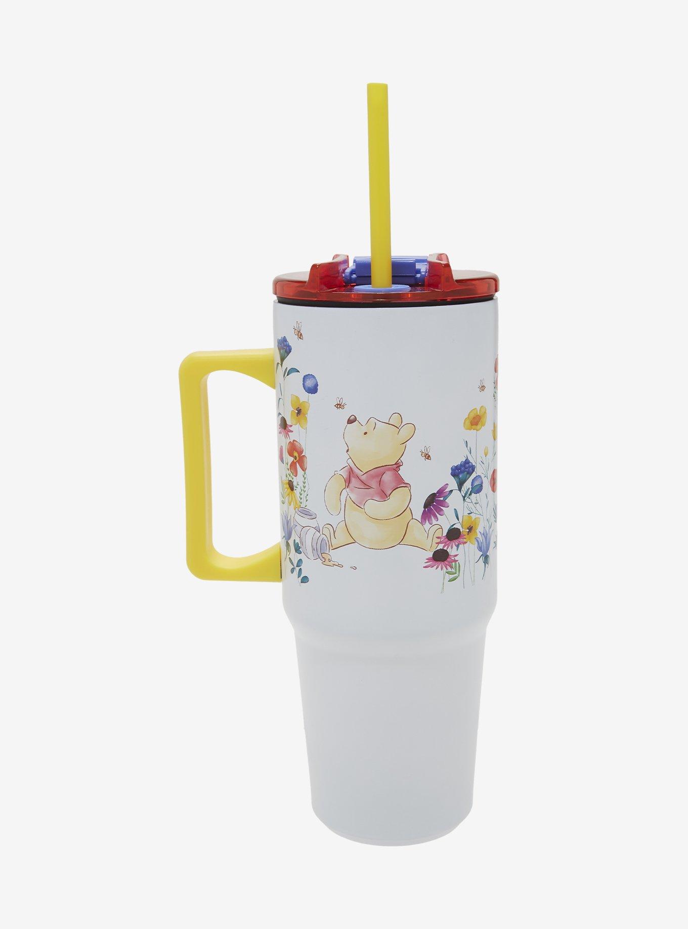 Disney Winnie the Pooh Floral Pooh Bear Straw Tumbler with Handle, , hi-res