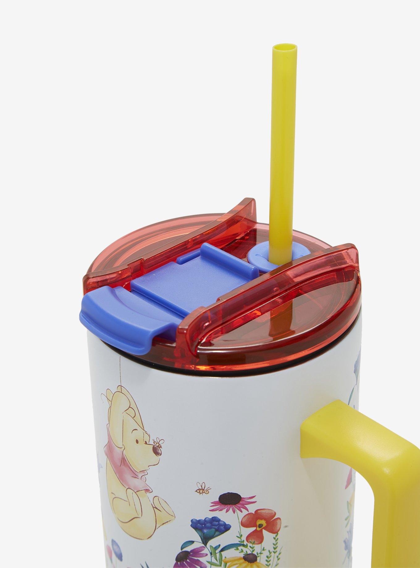 Disney Winnie the Pooh Floral Pooh Bear Straw Tumbler with Handle, , alternate