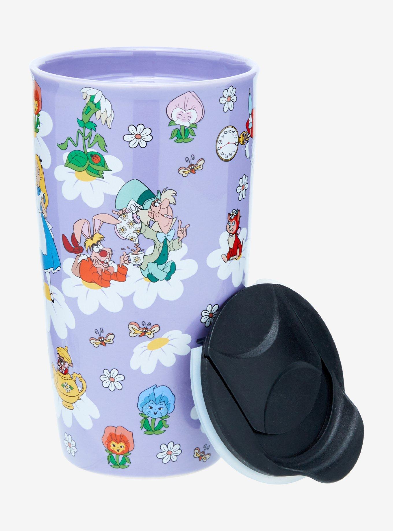 Disney Alice in Wonderland Floral Travel Mug