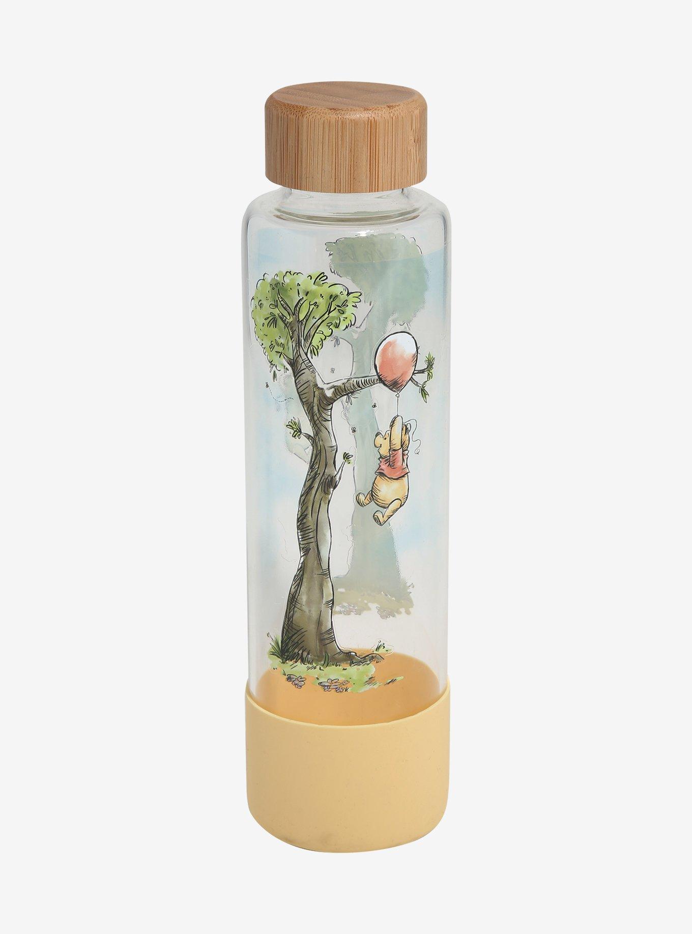 Disney Winnie the Pooh Illustrated Glass Water Bottle, , hi-res