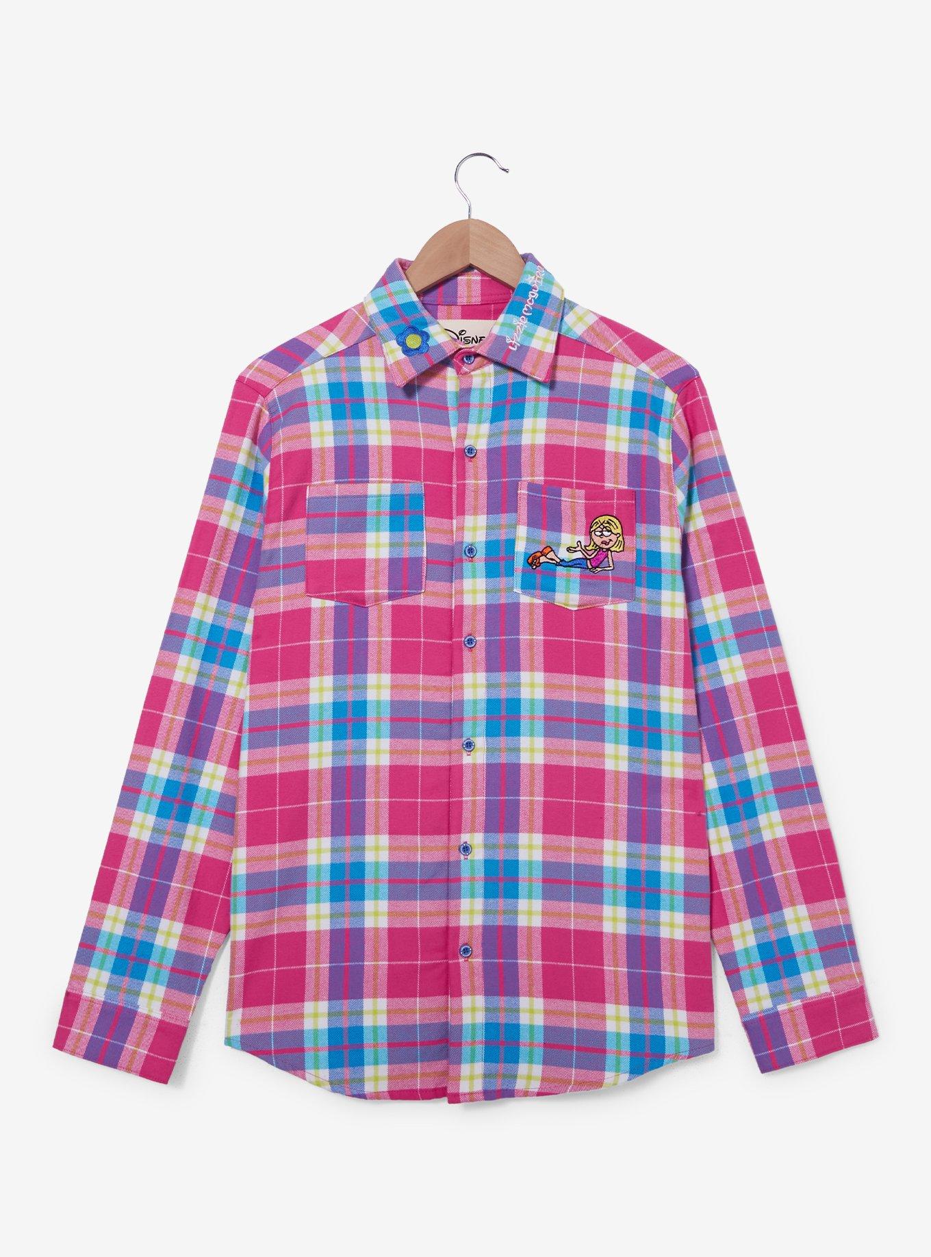 Cakeworthy Lizzie McGuire Cartoon Lizzie Outfit Repeater Flannel, MULTI, alternate
