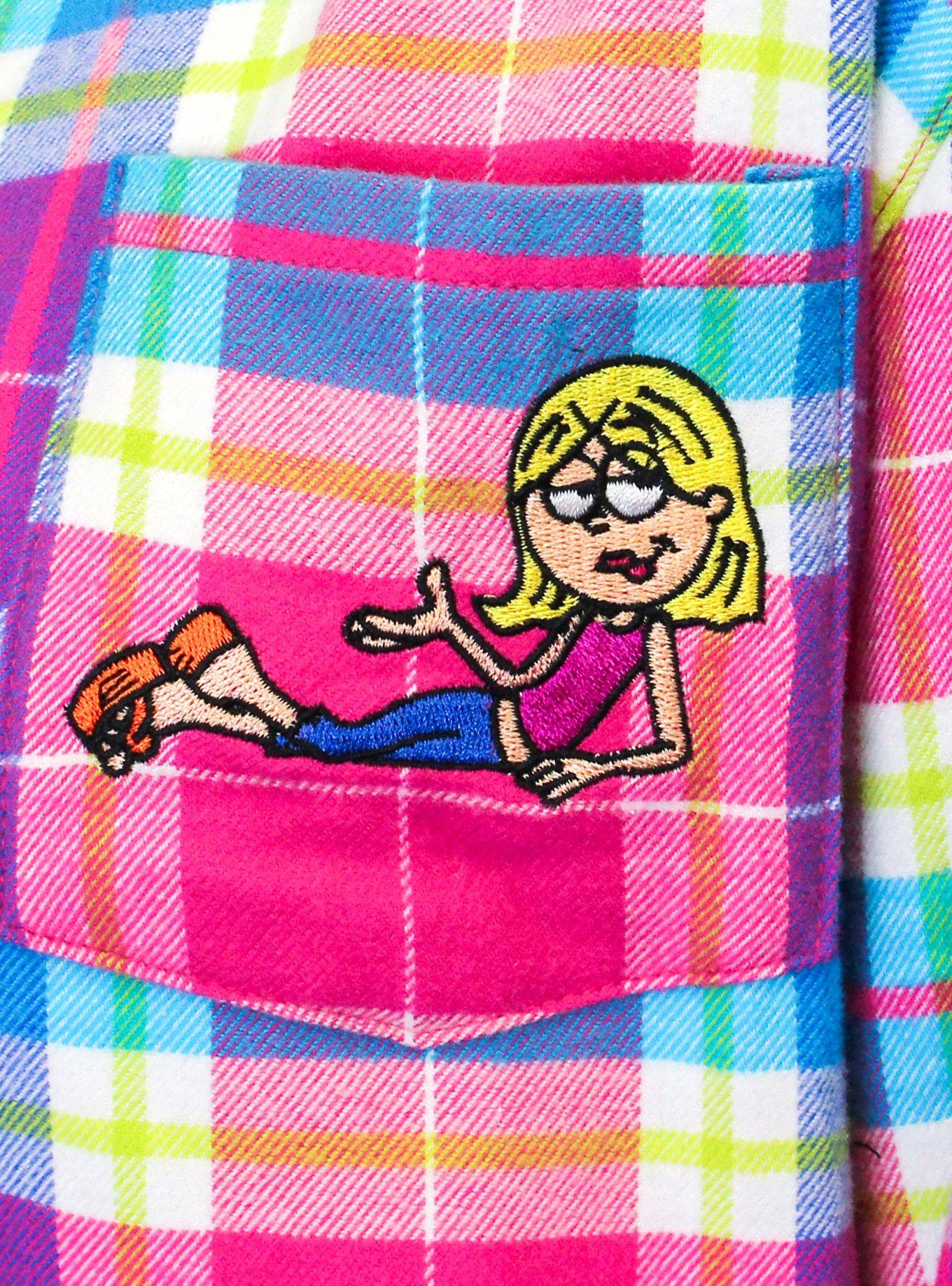 Cakeworthy Lizzie McGuire Cartoon Lizzie Outfit Repeater Flannel, MULTI, alternate