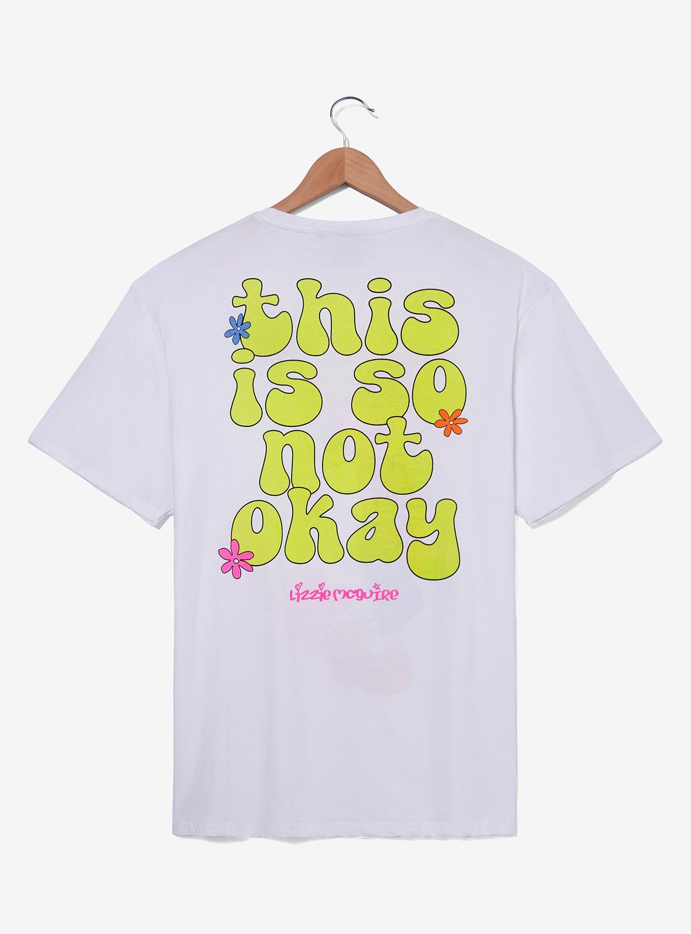 Disney - ディズニーチャンネル Cakeworthy リジー&amp;Lizzie ビッグTシャツ Cakeworthy Disney Lizzie McGuire Cartoon Lizzie T-Shirt