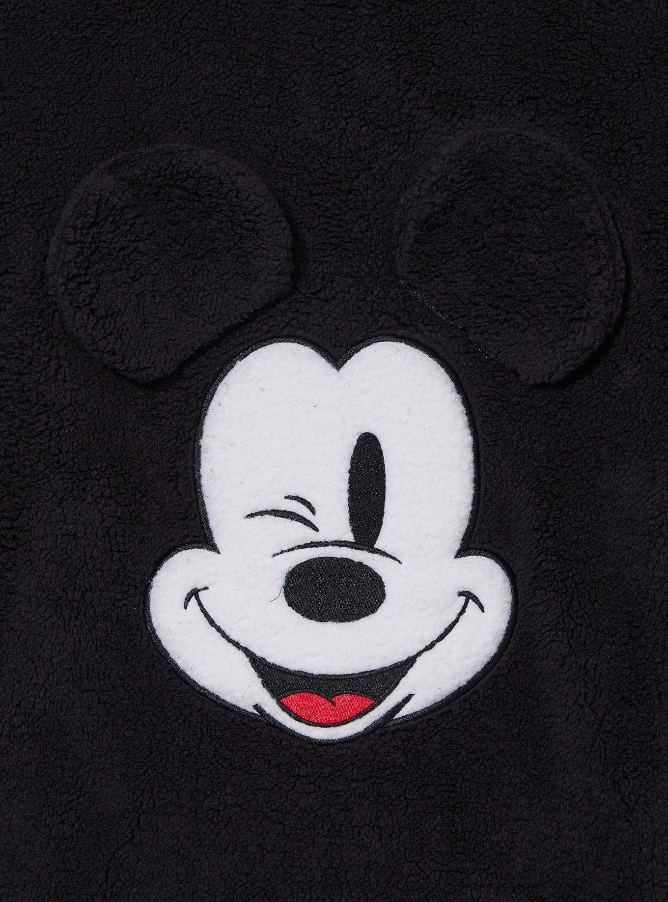 Cakeworthy Disney Mickey Mouse Winking 3D Ears Sherpa Zippered Jacket, MULTI, alternate