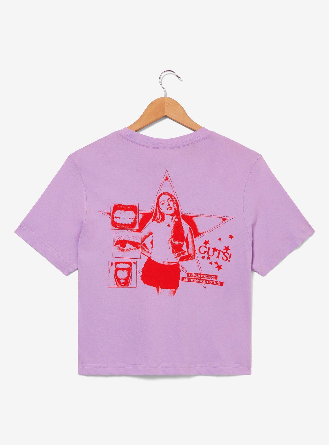 Olivia Rodrigo Spill Ur Guts Women's Cropped T-Shirt - BoxLunch Exclusive, , hi-res