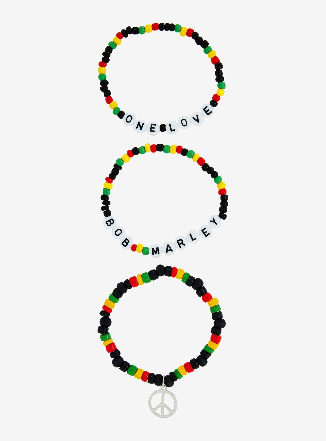 Bob Marley One Love Bracelet Set, , alternate