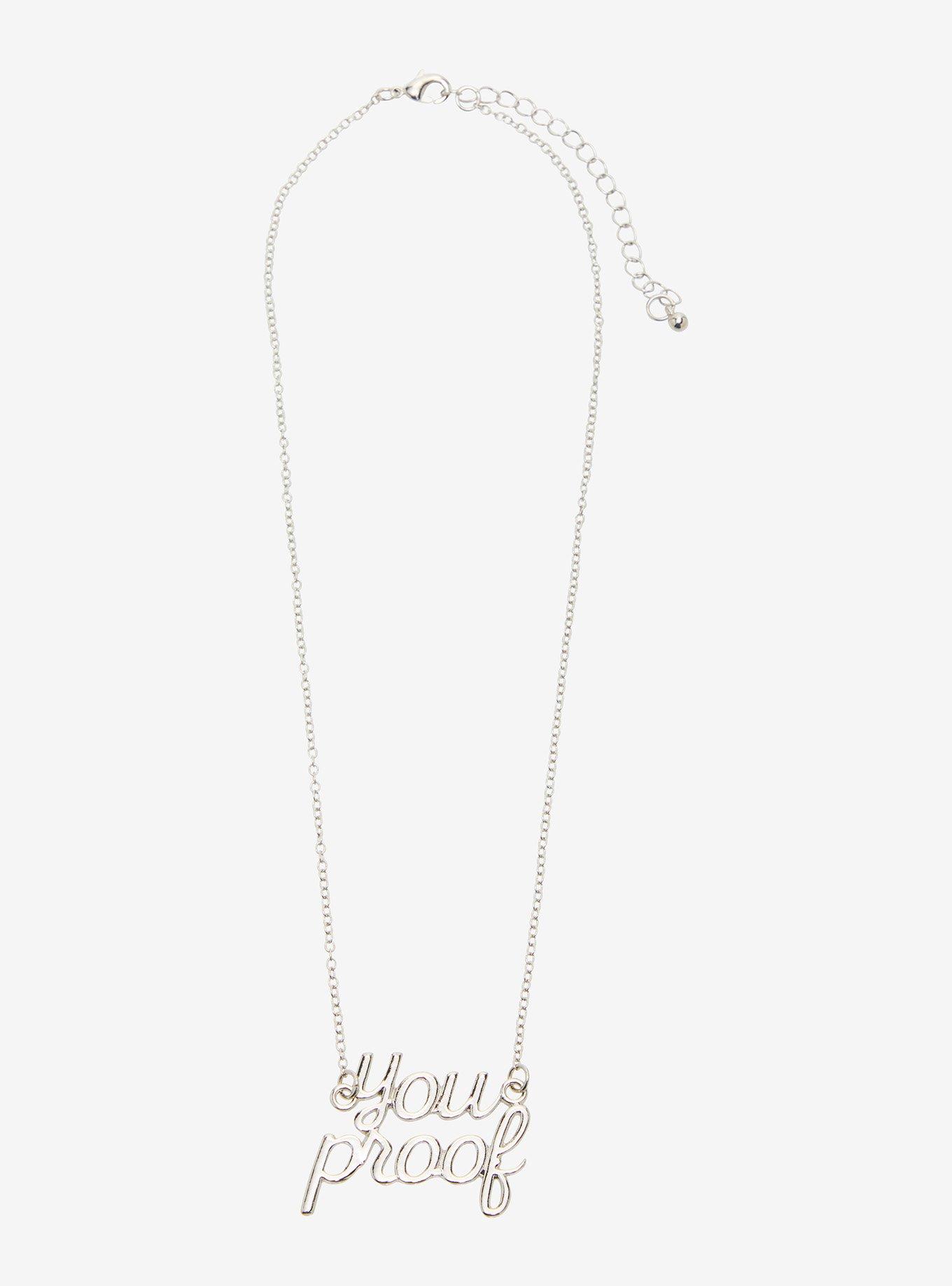 Morgan Wallen You Proof Nameplate Necklace, , hi-res