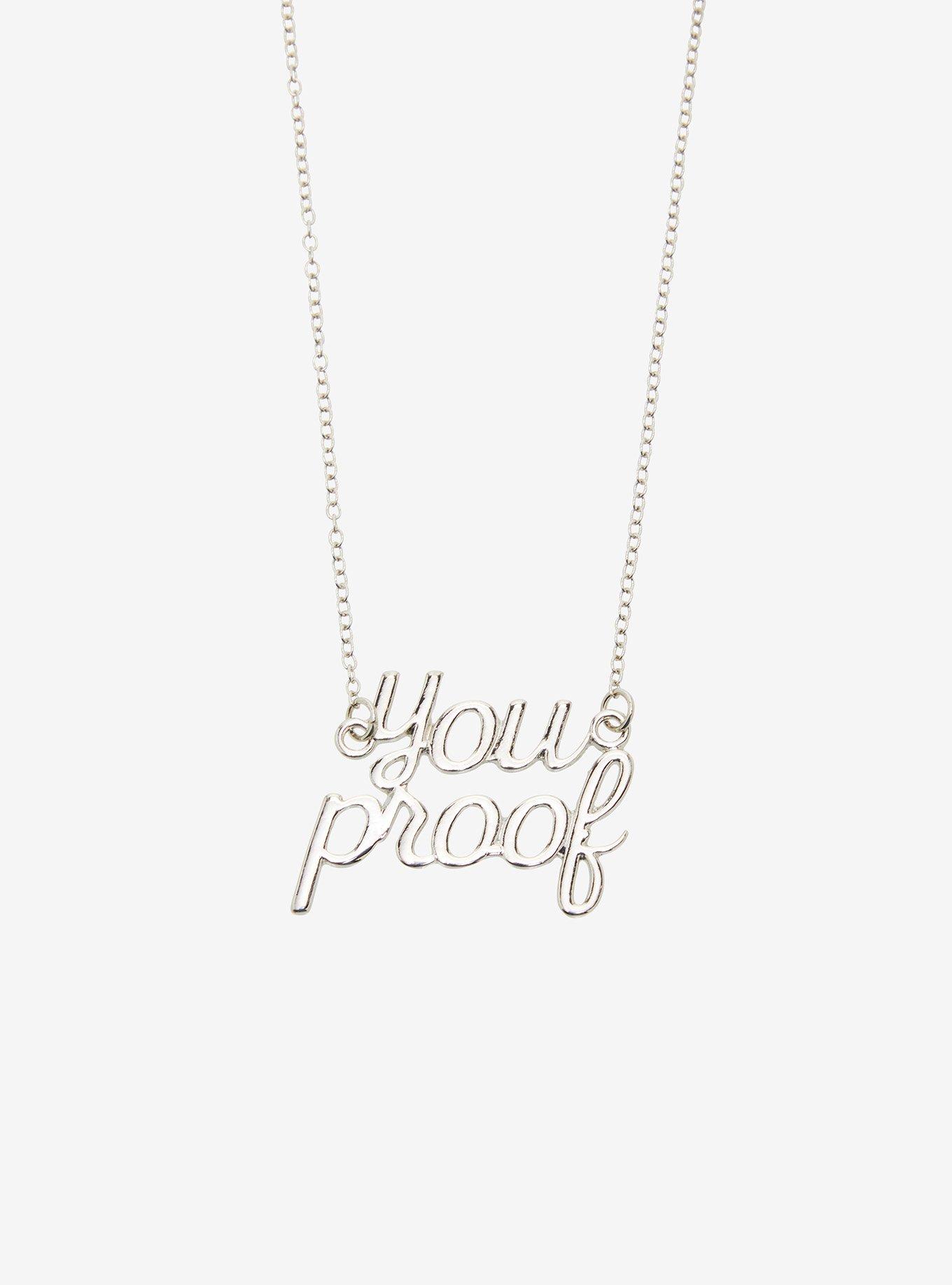 Morgan Wallen You Proof Nameplate Necklace, , alternate