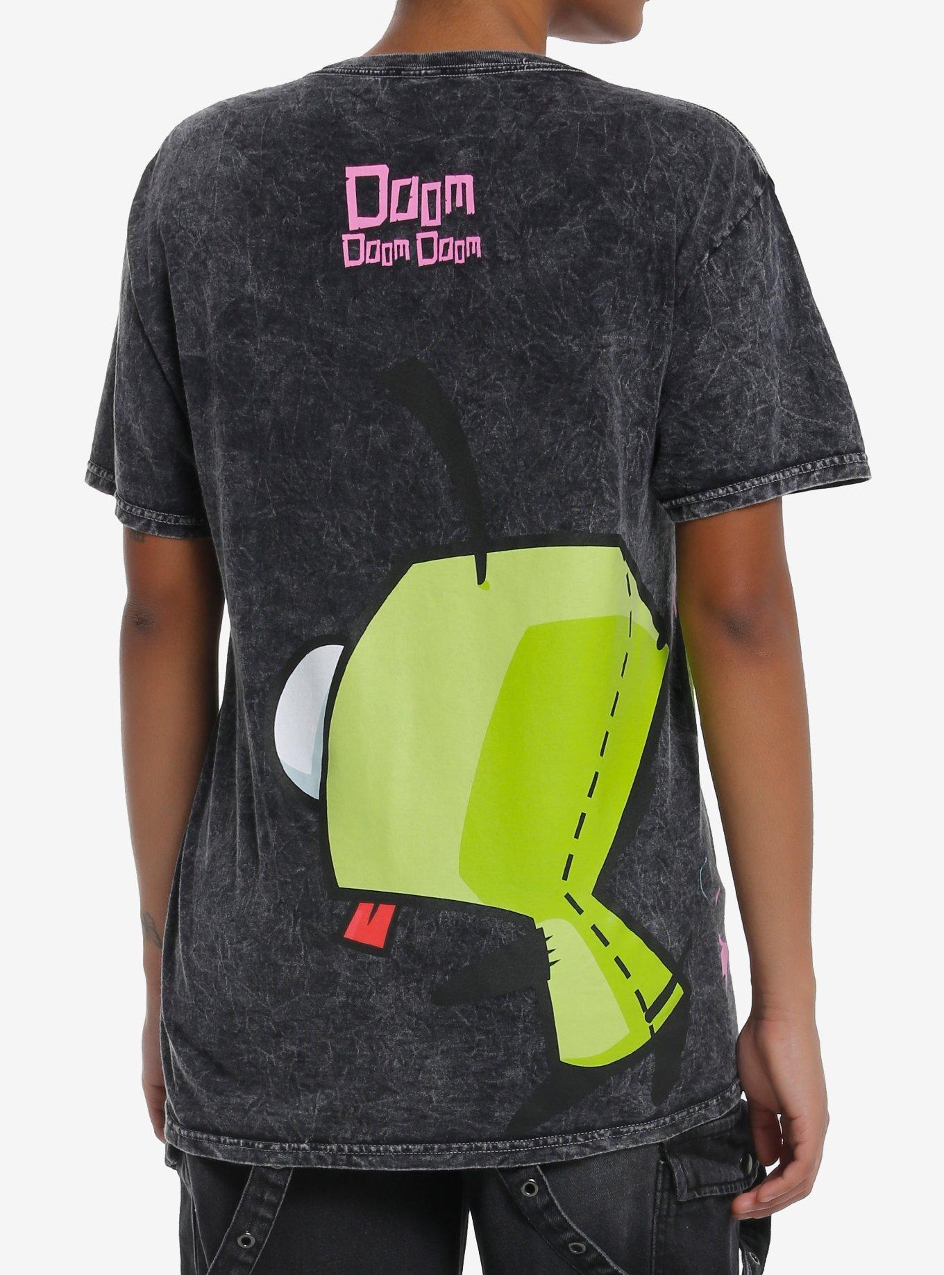 Invader Zim GIR Explosion Wash Boyfriend Fit Girls T-Shirt, , hi-res