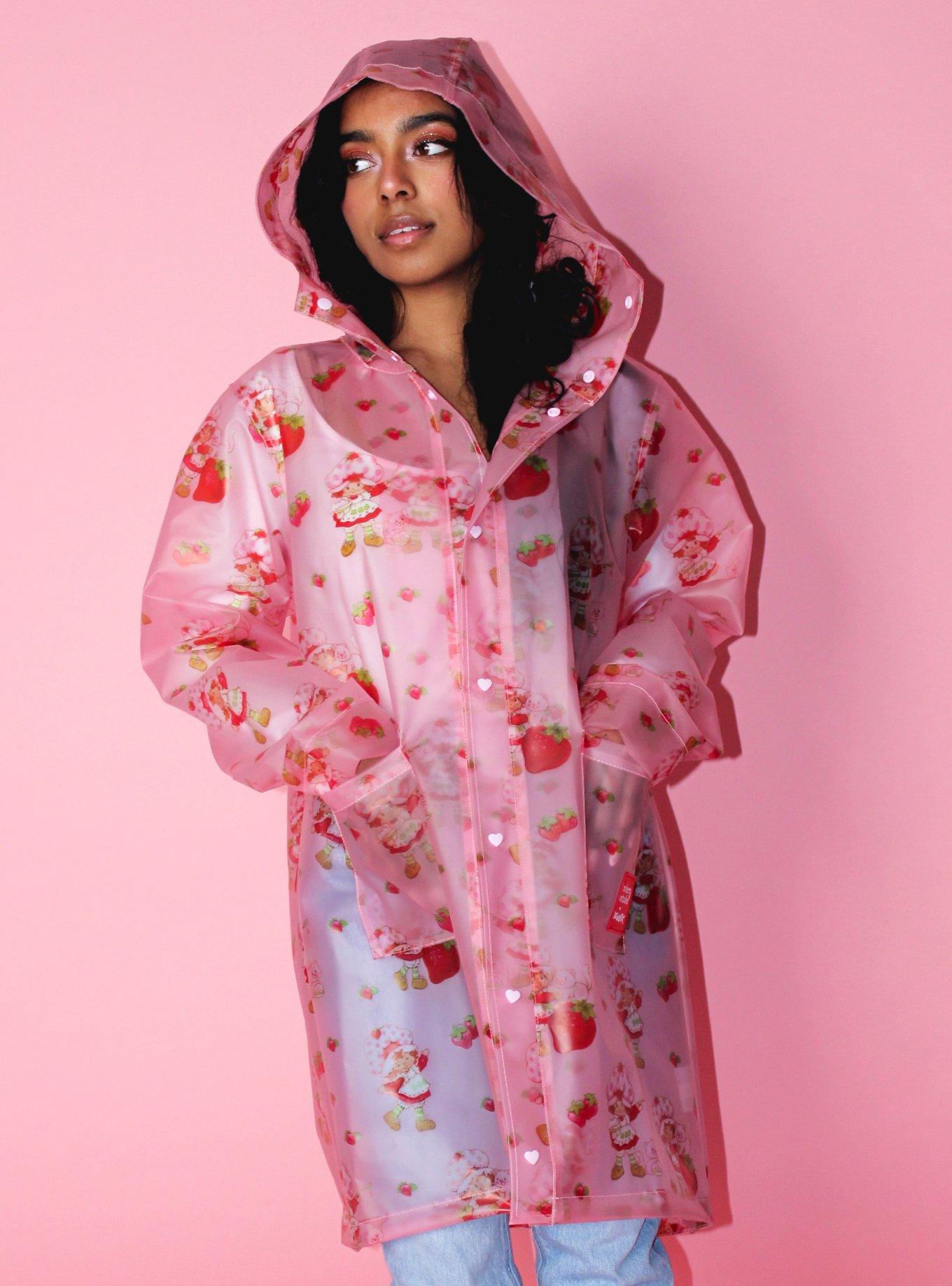 Cakeworthy Strawberry Shortcake Allover Print Rain Jacket, , hi-res