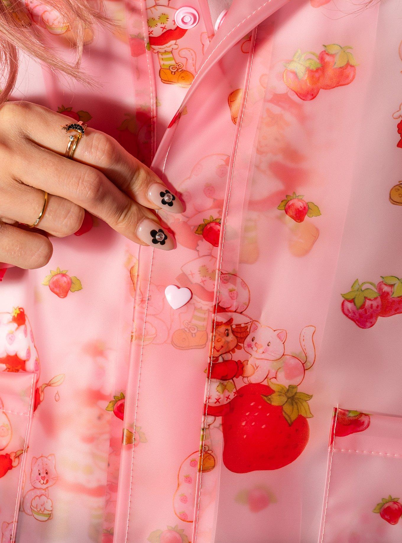Cakeworthy Strawberry Shortcake Allover Print Rain Jacket