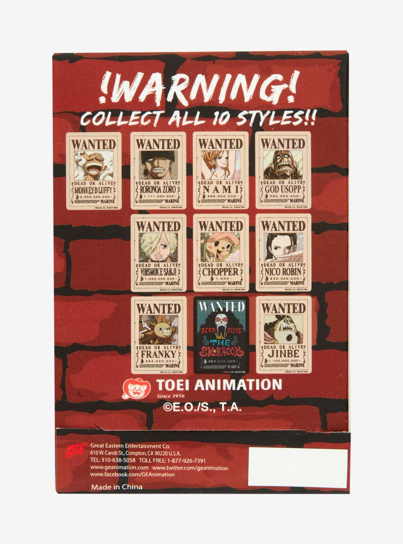 One Piece Wanted Poster Blind Bag Sticker Set, , alternate